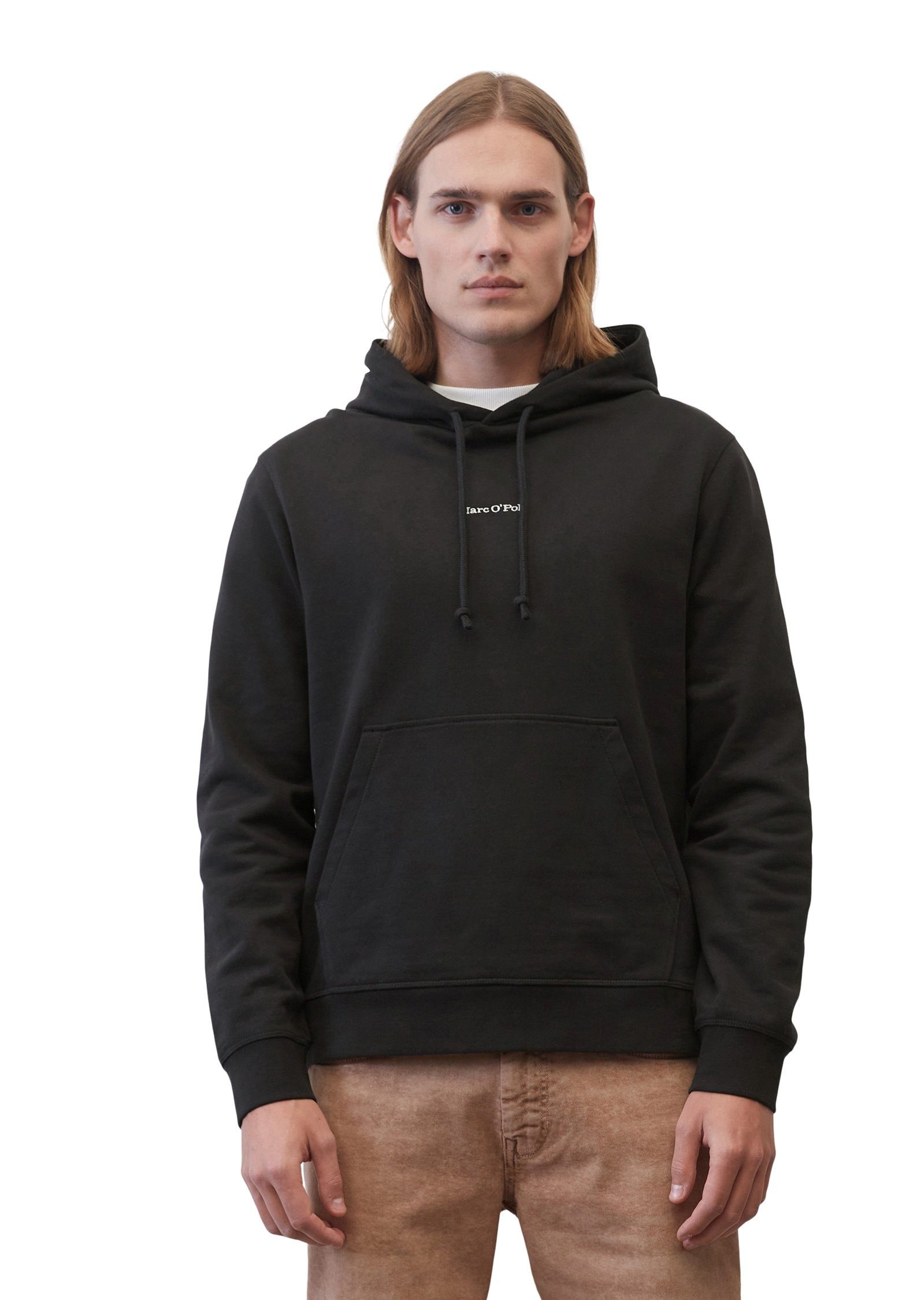 aus schwarz reiner Bio-Baumwolle Sweatshirt Marc O'Polo