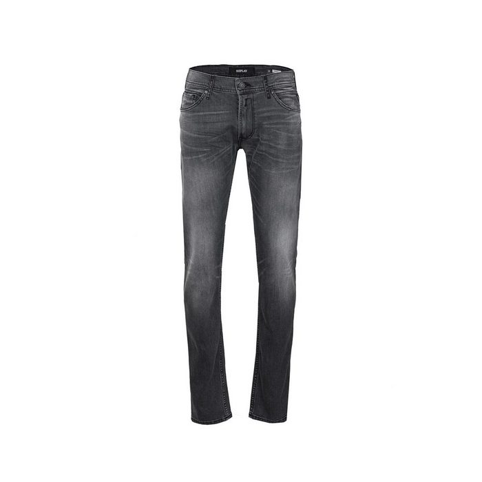 Replay Straight-Jeans 10.5 Oz Black Od Black Stretch Denim