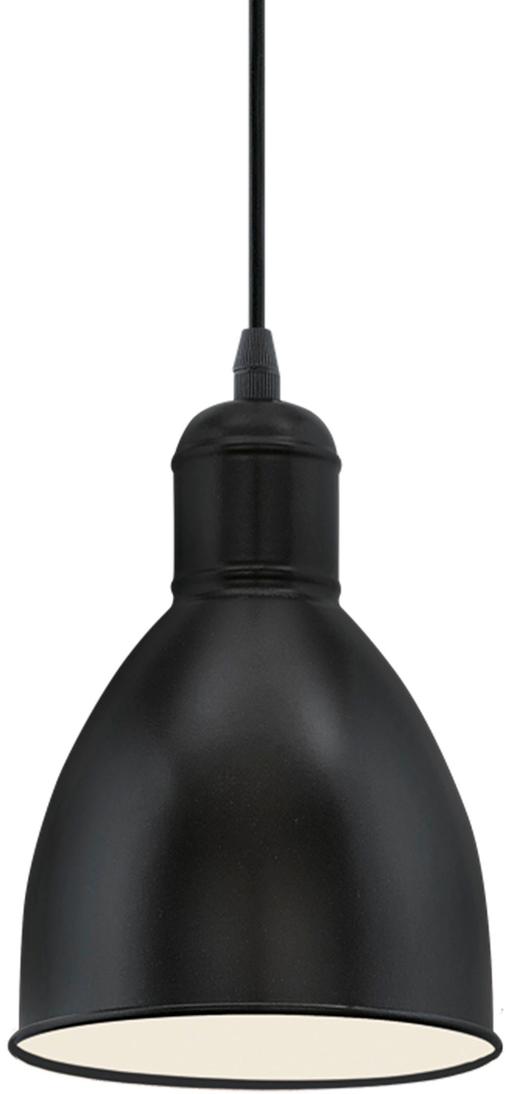 EGLO Pendelleuchte PRIDDY Hängeleuchte, Pendellampe, Stahl, schwarz, E27, I günstig online kaufen