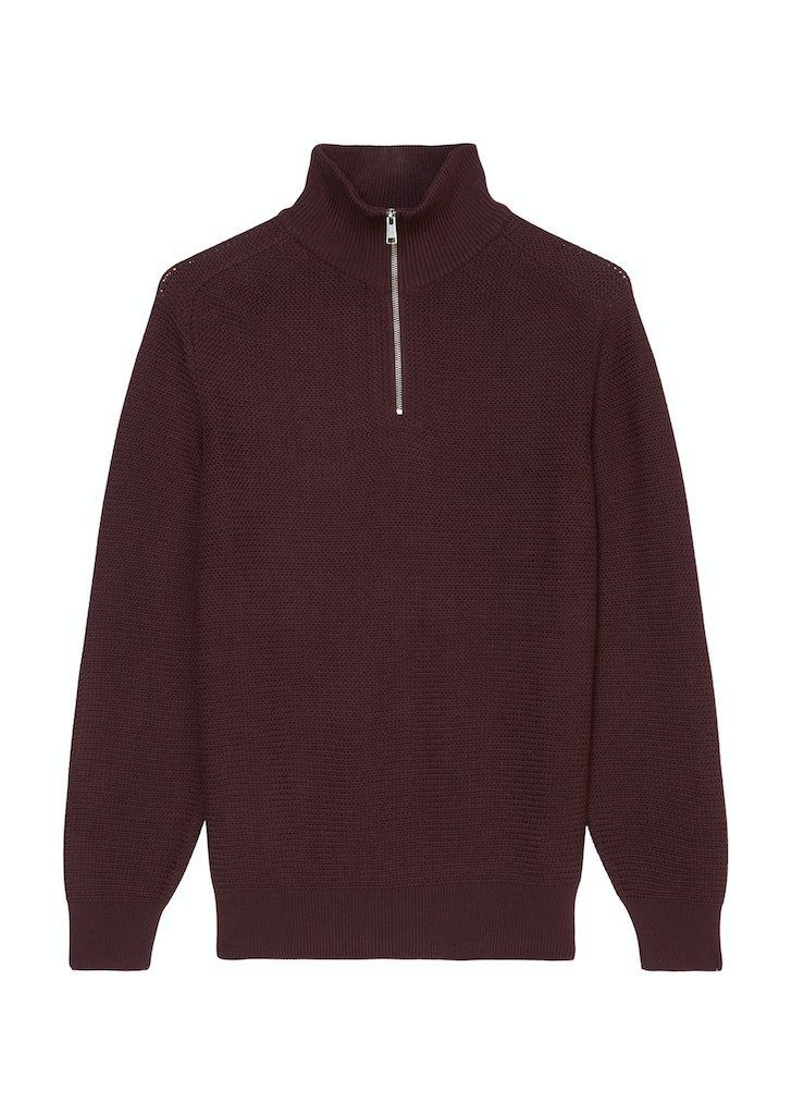 Marc O'Polo Strickpullover Marc O´Polo Men / He.Pullover / Troyer, with zip and racking, solid