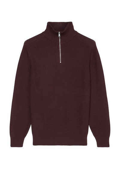 Marc O'Polo Strickpullover Marc O´Polo Men / He.Pullover / Troyer, with zip and racking, solid