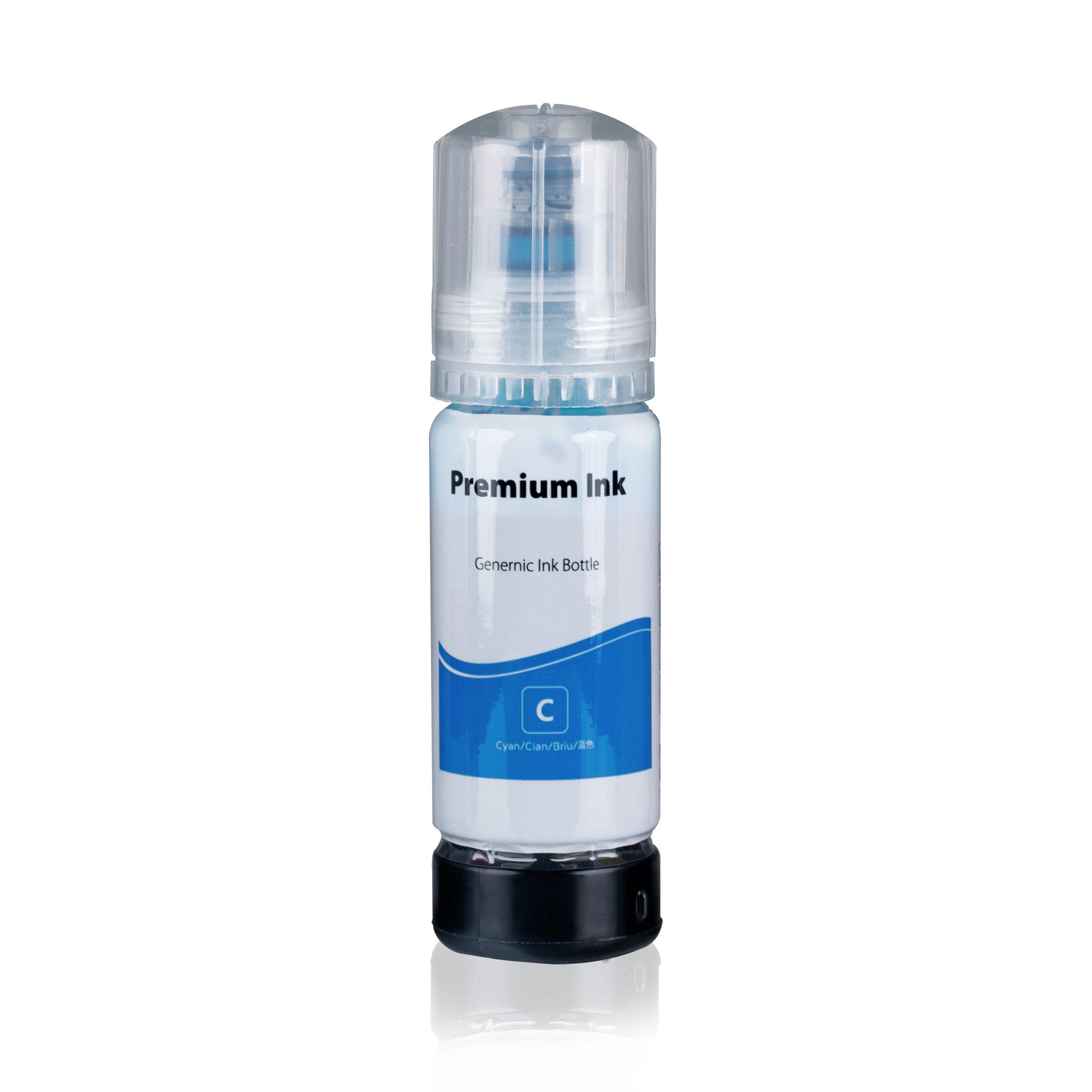 SPS Kompatibel für Epson EcoTank ET-2714 (C13T00P240/104) Tinten Cyan Nachfülltinte (für Epson, 1er Pack, x)