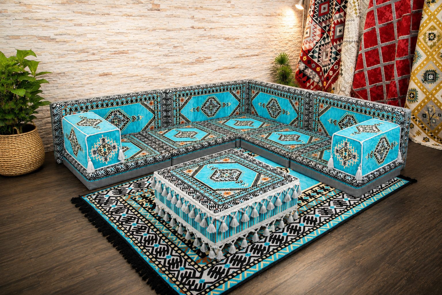 CaddeBuy Sofa Orientalisches Sofa 13-teilig – Traditionelle Sark Kösesi, 13 Teile