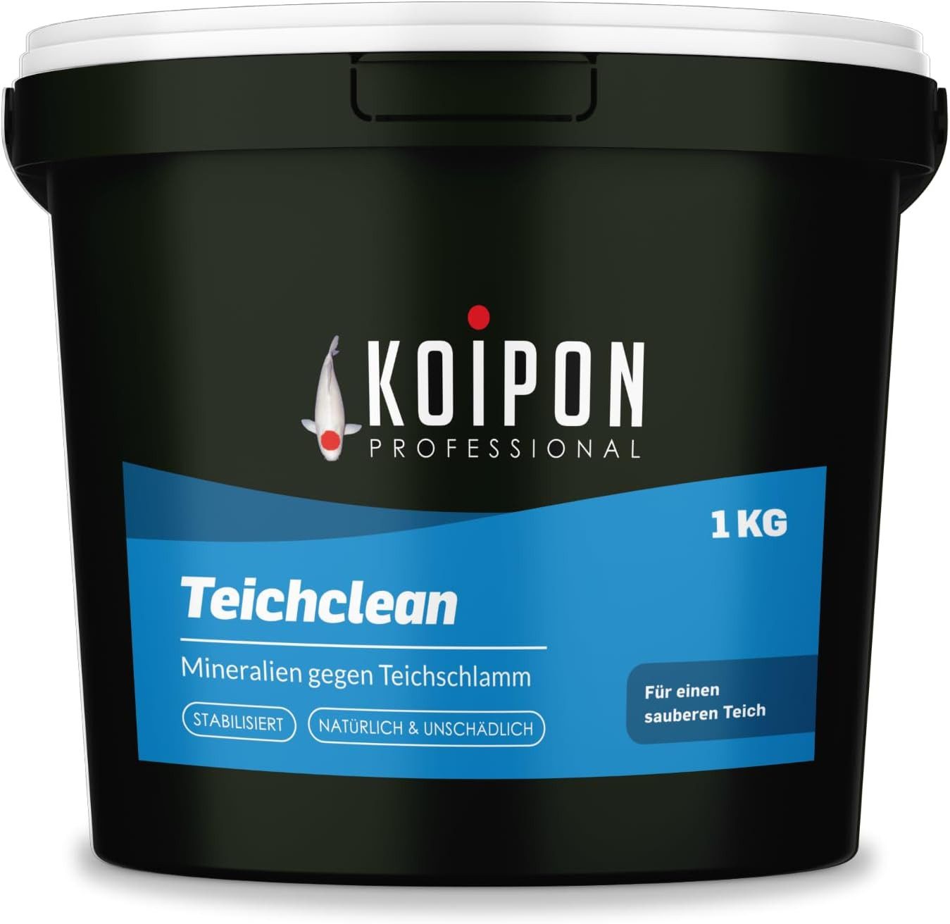 KOIPON Teichpflege KOIPON Teichclean Teichschlammentferner gegen Laub & Schlamm, Teichschlammentferner, Biologisch, Fischverträglich, Made in Germany