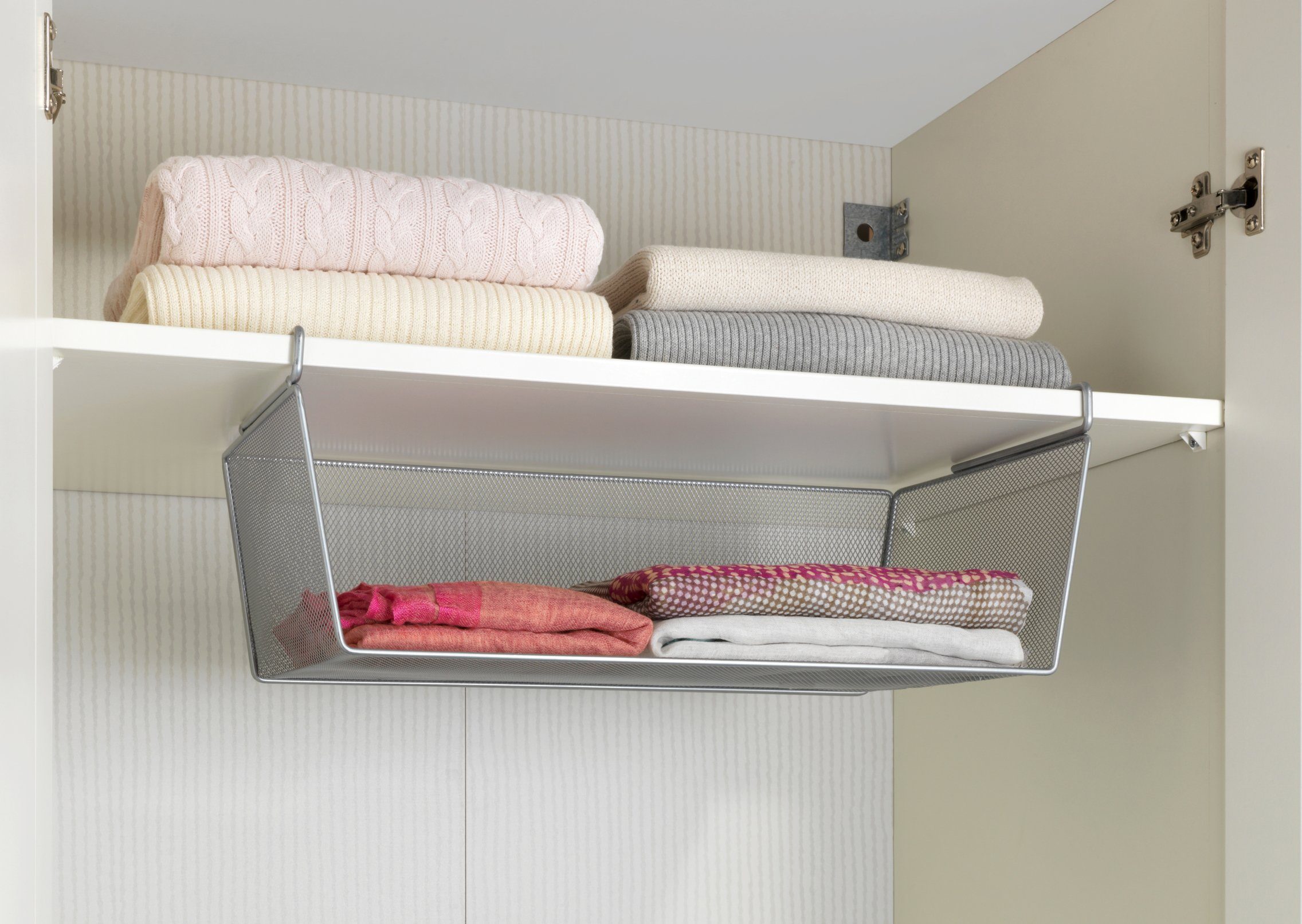 WENKO Einhängekorb, zum Einhängen in Regal oder Schrank, zusätzlicher Staur günstig online kaufen