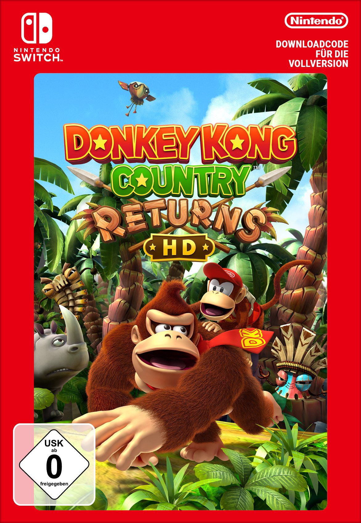 Donkey Kong Country Returns HD (Download-Code), Nintendo Switch