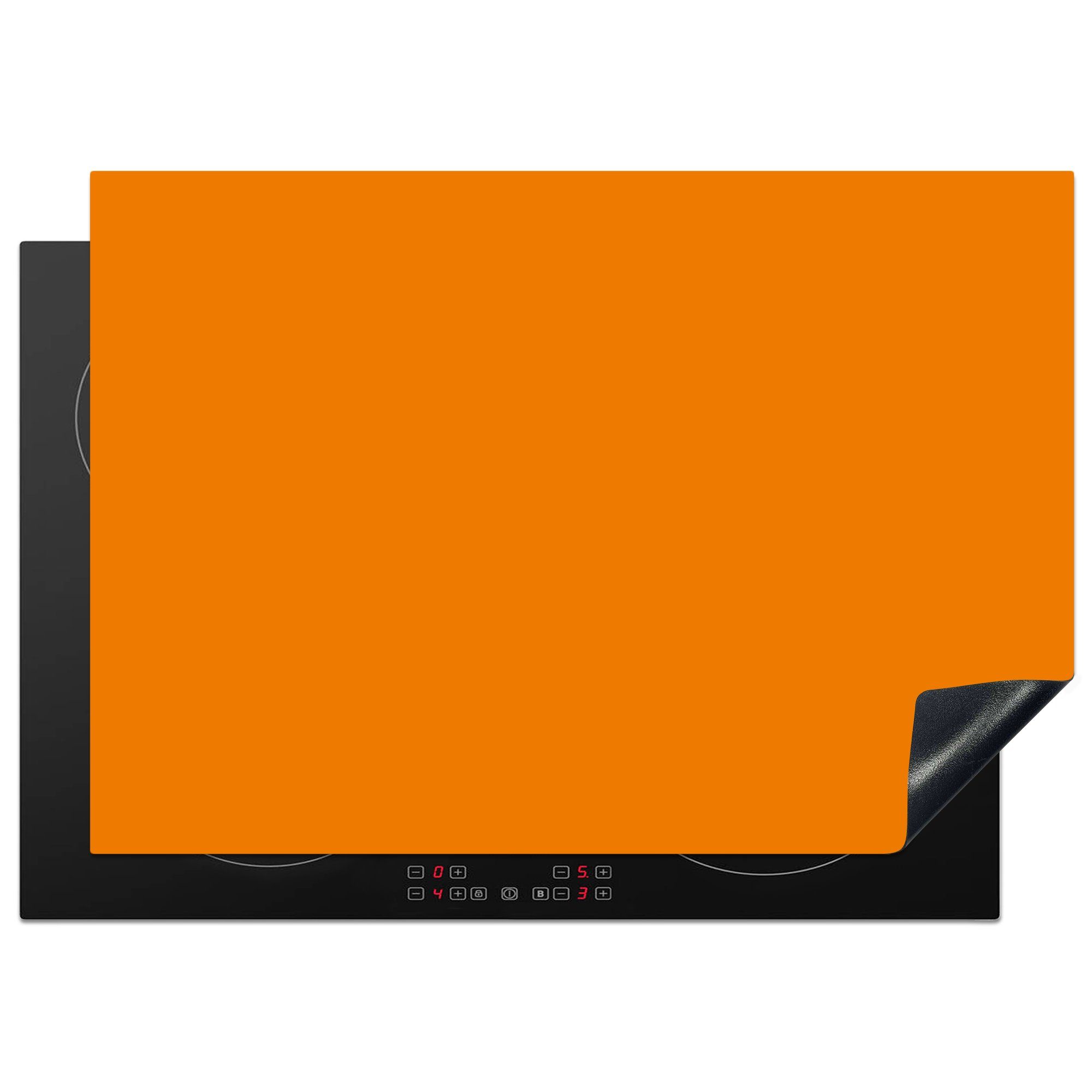 MuchoWow Herdblende-/Abdeckplatte Orange - Jahreszeiten - Herbst - Farbe, Vinyl, (1 tlg), 60x52 cm, Mobile Arbeitsfläche nutzbar, Ceranfeldabdeckung