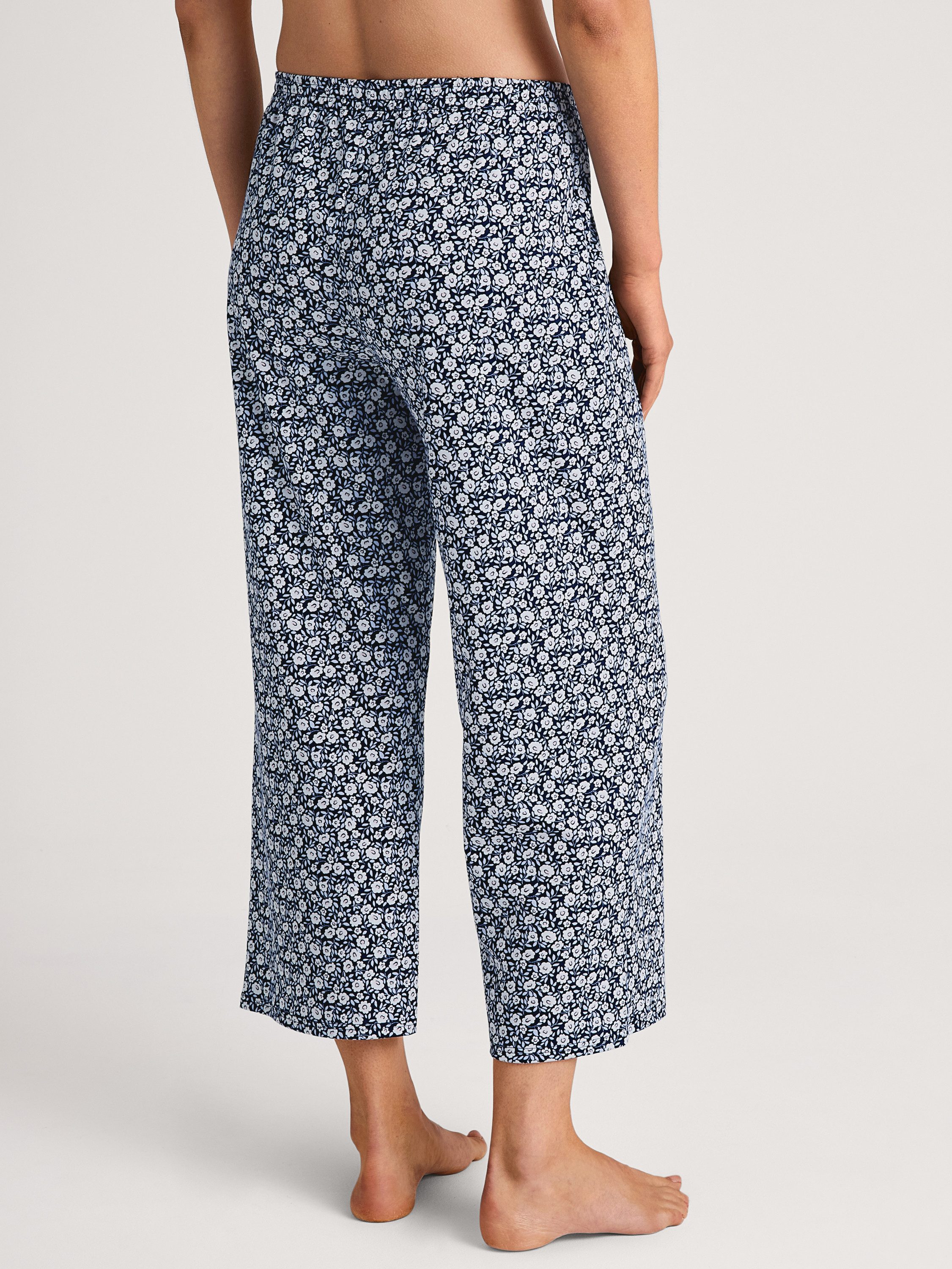 CALIDA Pyjamahose Favourites Botanic Damen (1-tlg) aus Baumwolle, pflegeleicht, lockere Passform, elastischer Hosenbund