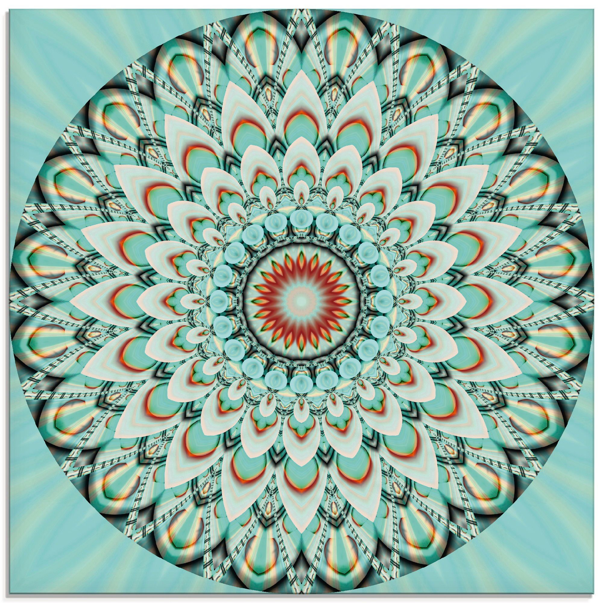 Artland Glasbild Mandala Integrität, Muster (1 St), in verschiedenen Größen