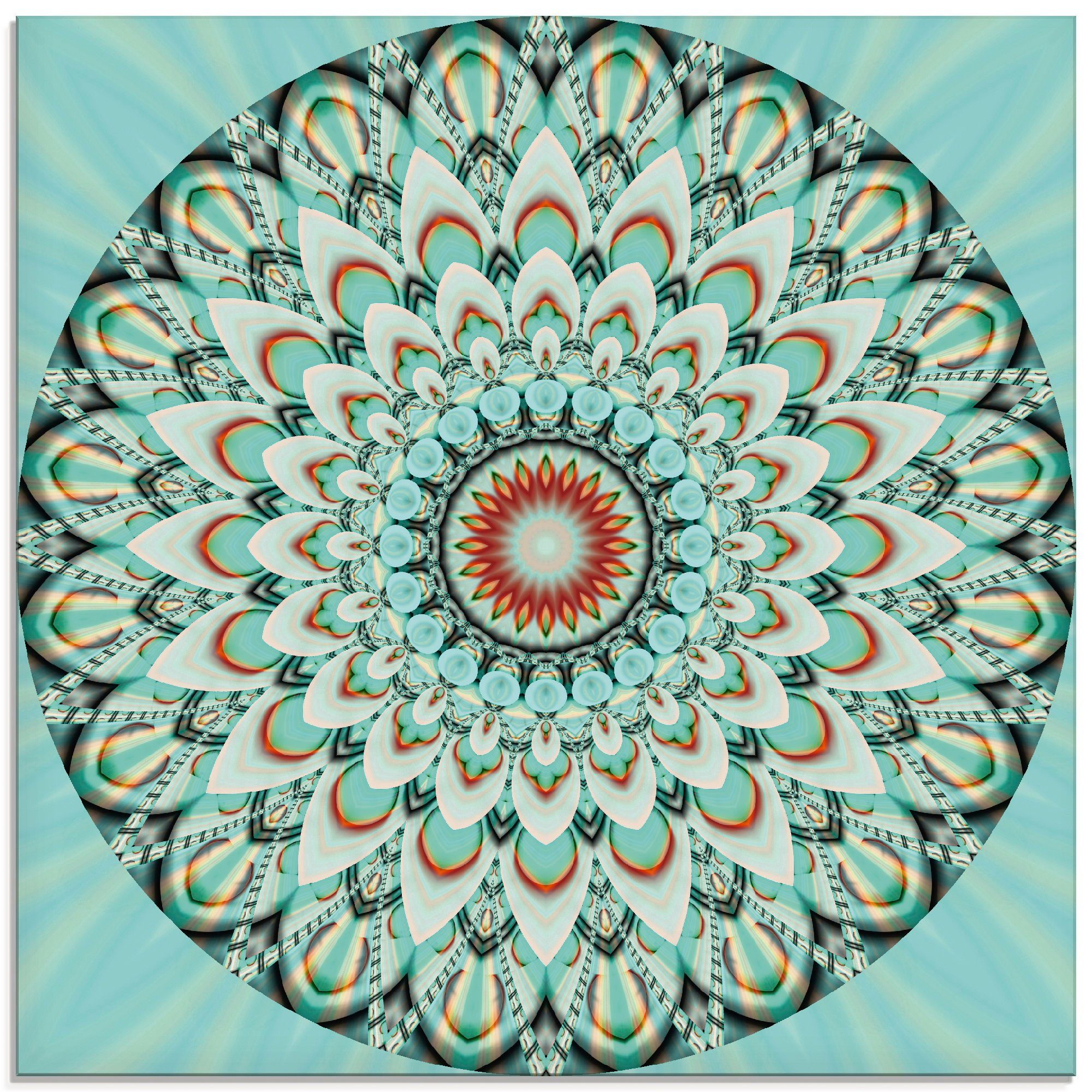 Artland Glasbild Mandala Integrität, Muster (1 St), in verschiedenen Größen