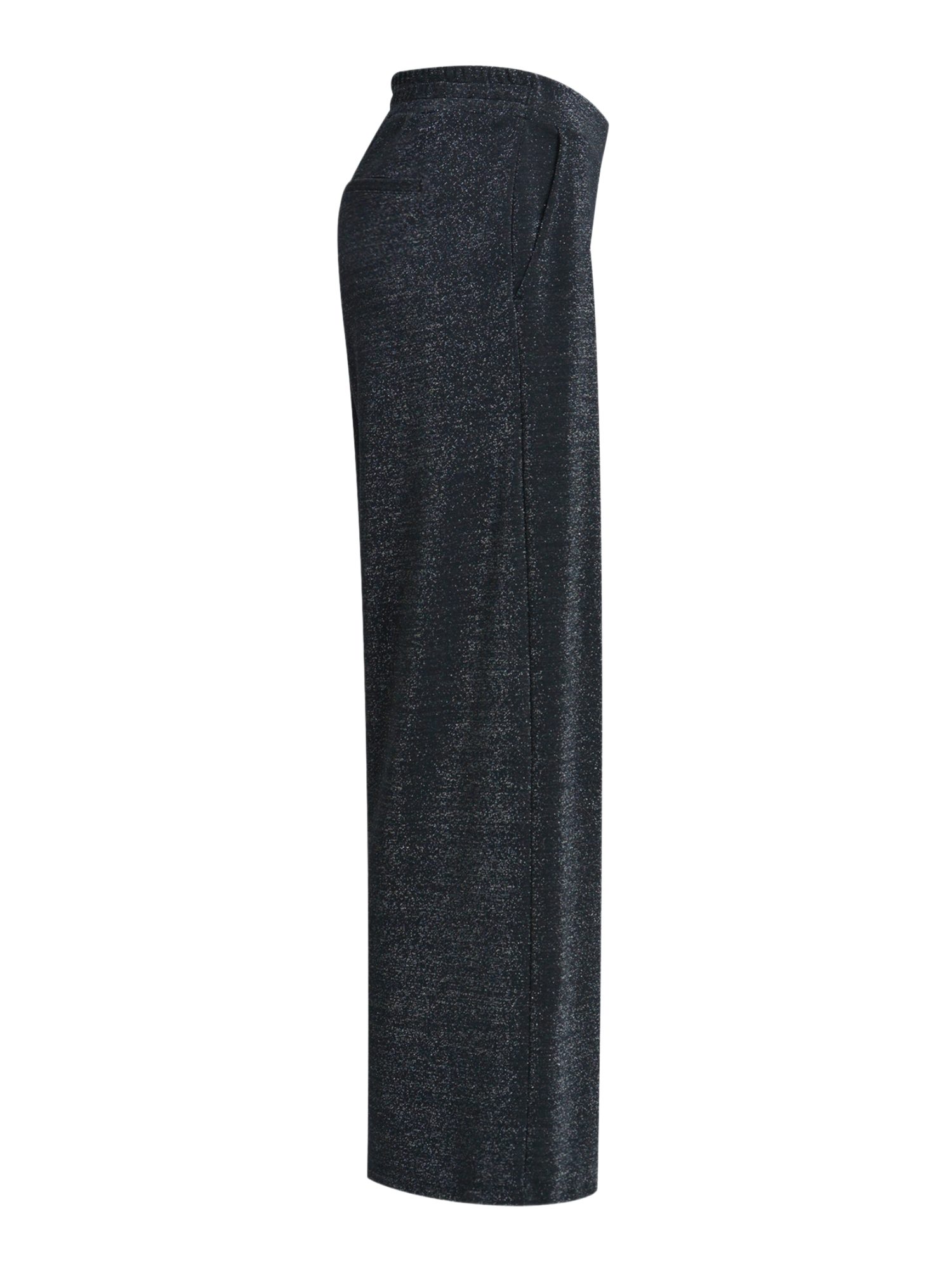 Milano Italy Stoffhose Casual, Polyamid, Allover-Print, Wide Leg, Mittel
