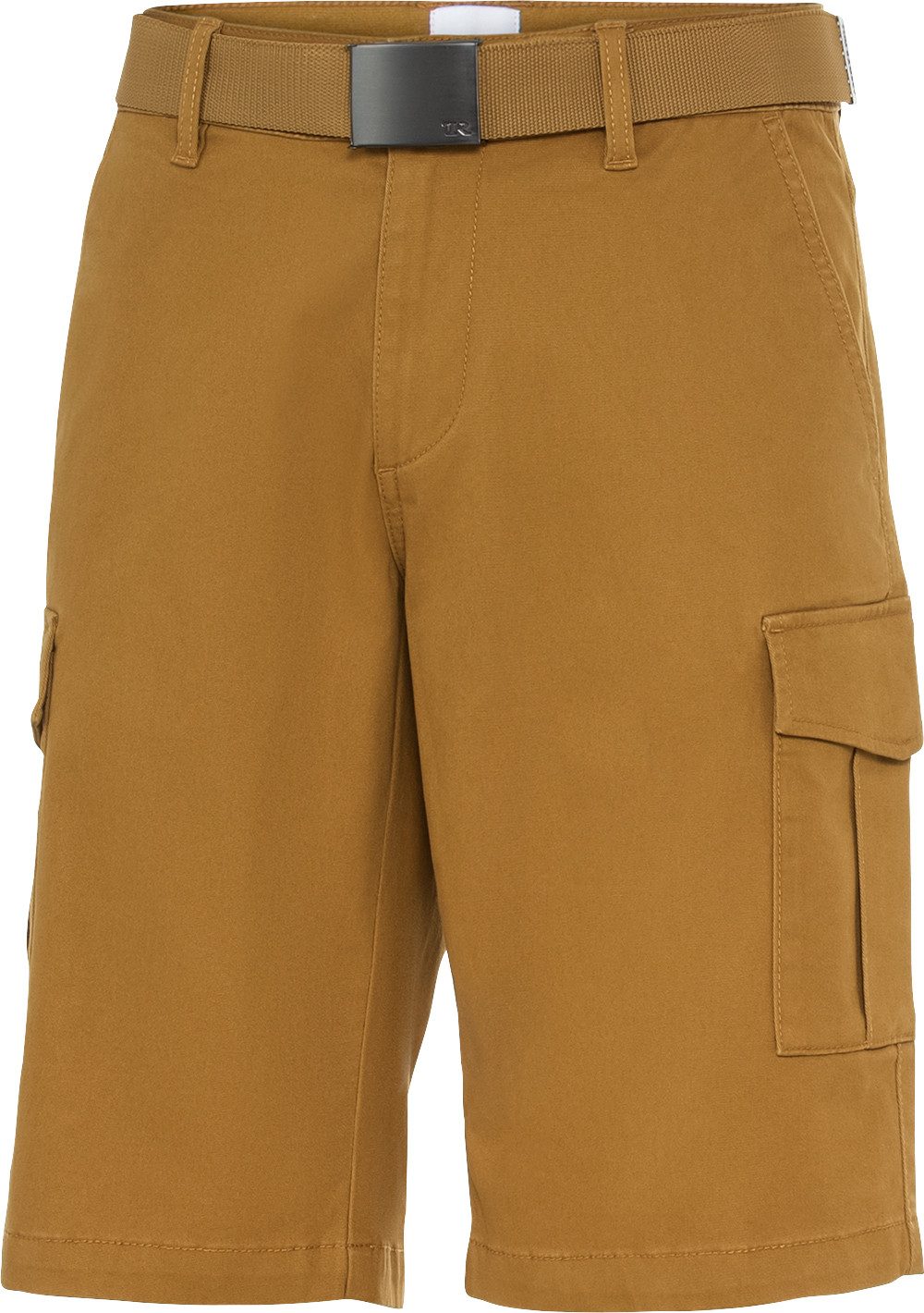 Tom Ramsey Cargobermudas aus robustem Baumwoll-Stretch-Gewebe und mit Gürtel