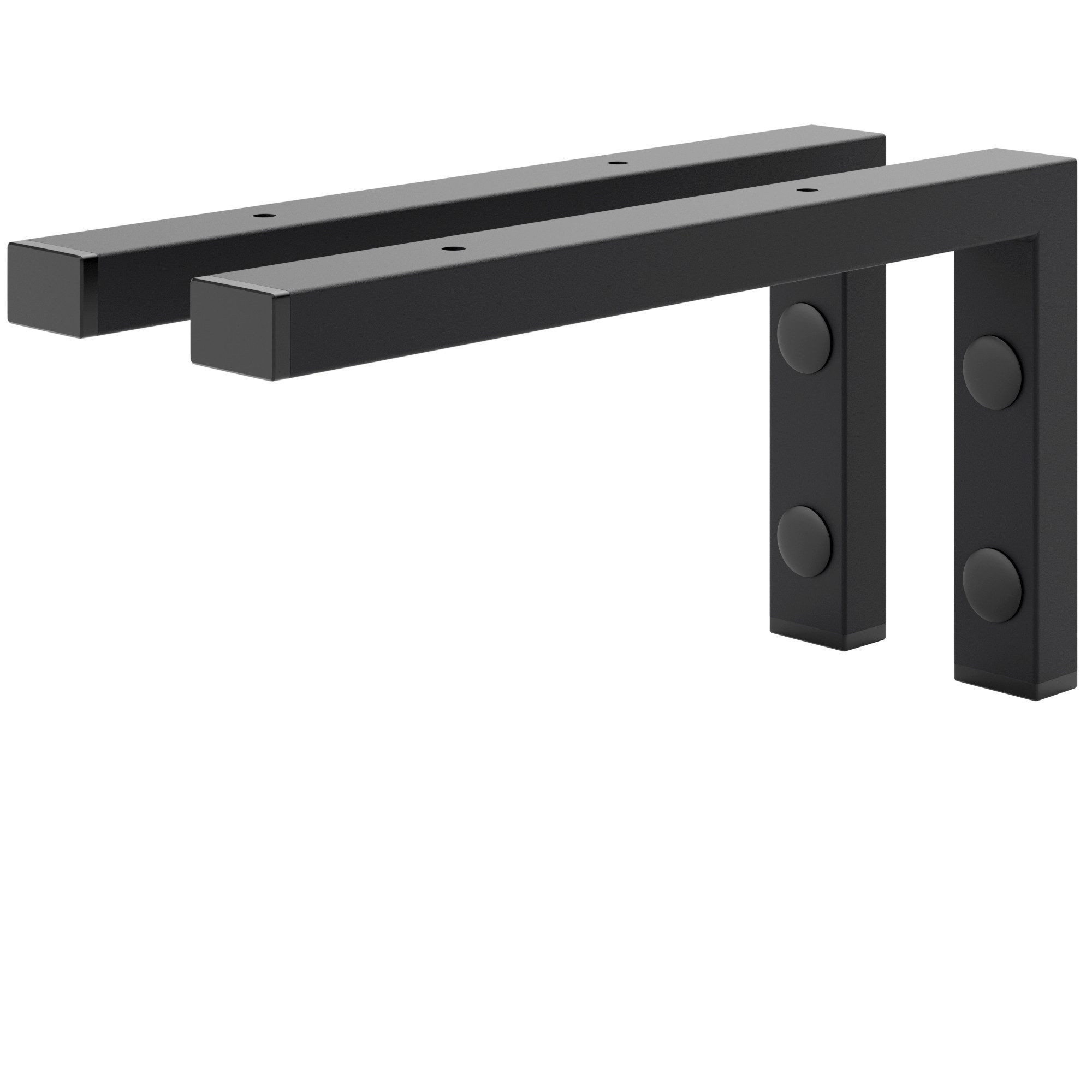 HOLZBRINK Wandregalhalter Wandkonsole L-Form, 2-tlg. SET, Industriestahl pu günstig online kaufen