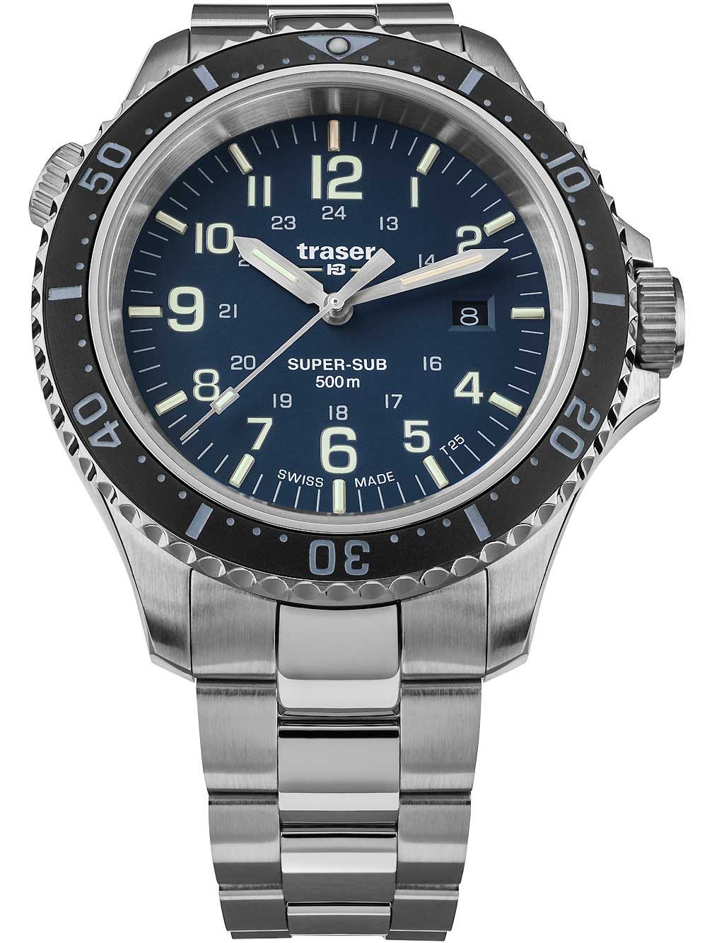 Quarzuhr Traser H3 109375 P67 T25 SuperSub Blue Herrenuhr 46mm Taucheruhr 50ATM Traser H3 109375 P67 T25 SuperSub Blue Herrenuhr 46mm Taucheruhr 50ATM