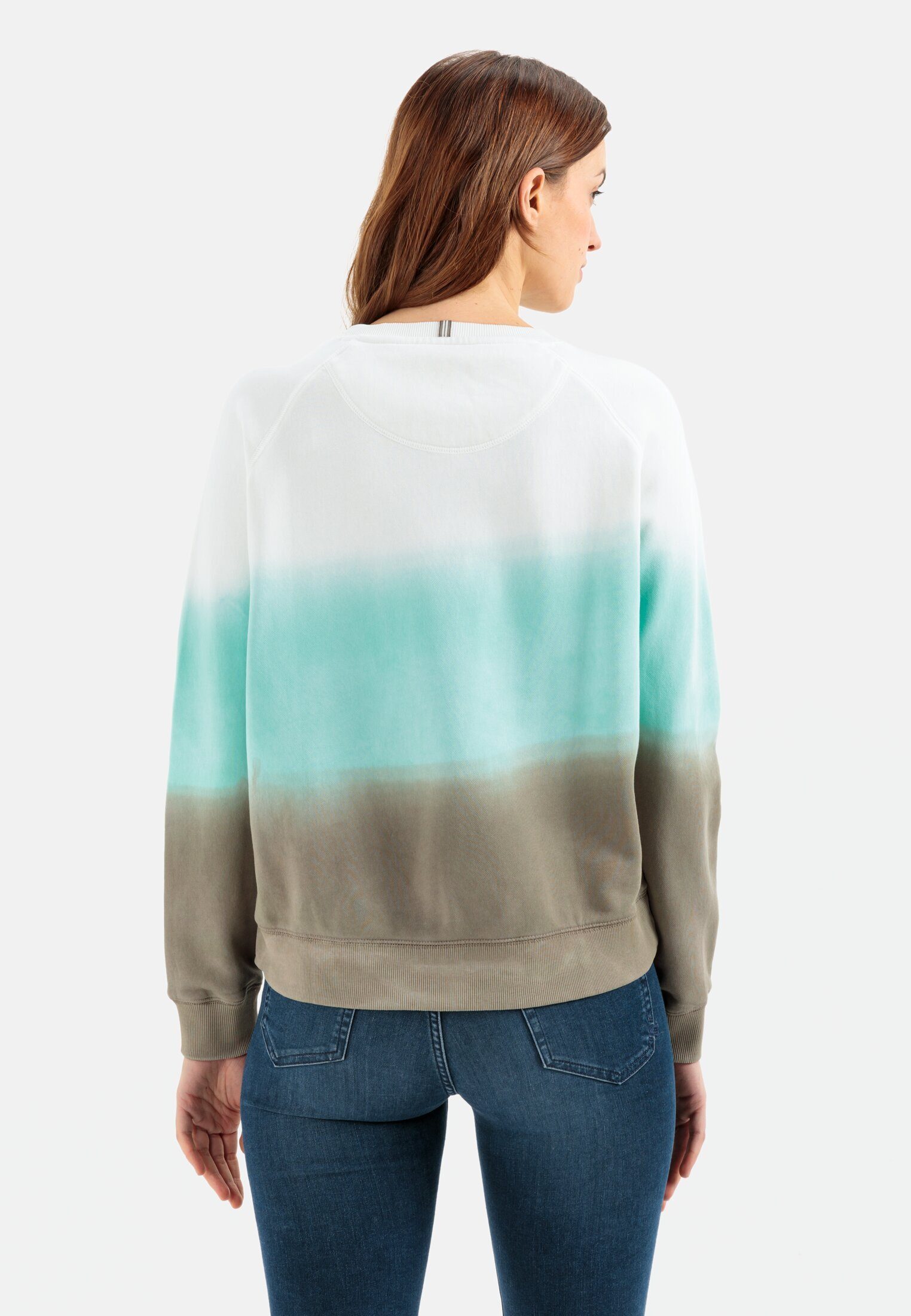 camel active Sweatshirt mit Dip-Dye-Effekt Langarm