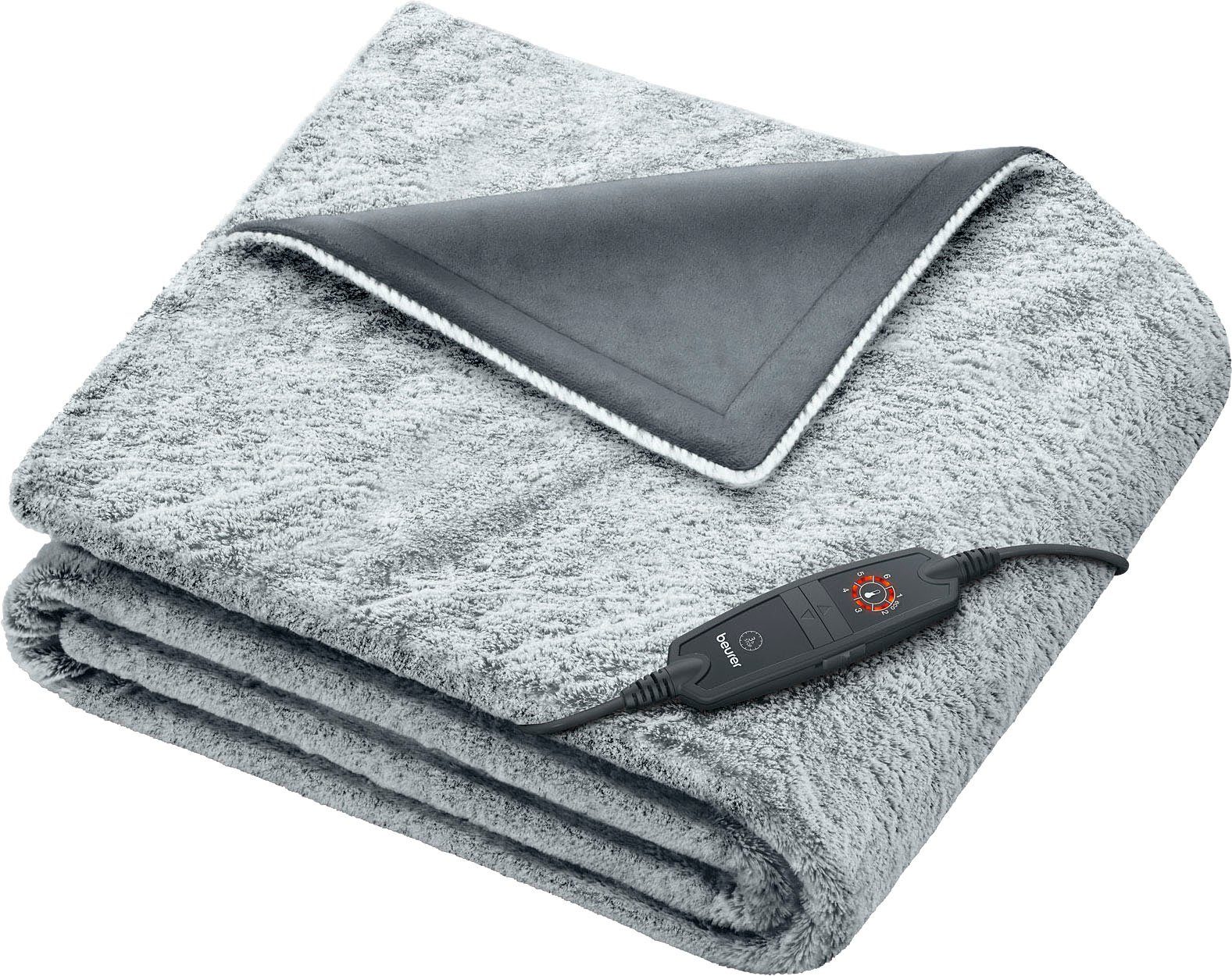 BEURER Heizdecke HD 75 Nordic Grey Green Planet