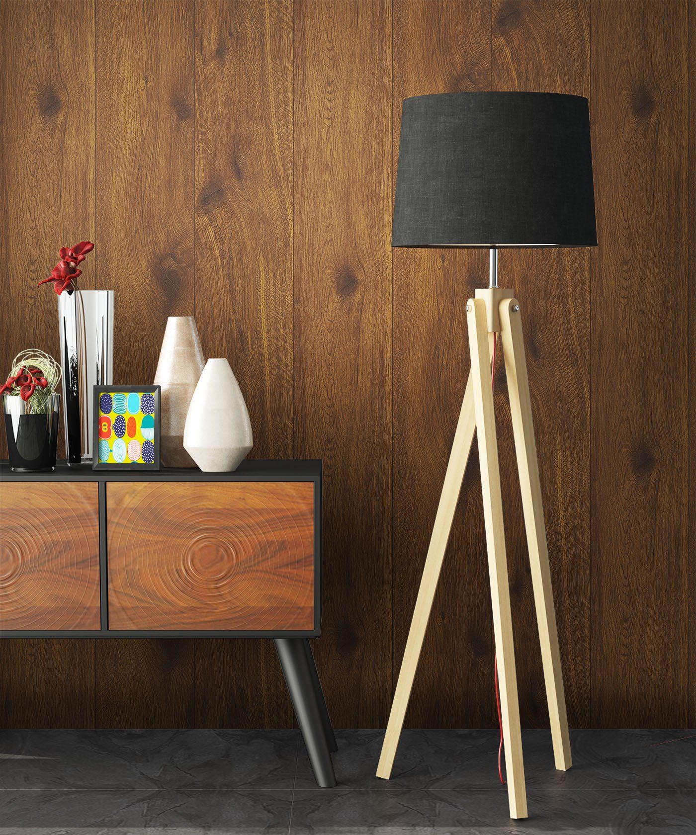 Newroom Vliestapete, Tapete Holzoptik Holztapete 3d Optik Holztapete Vintag günstig online kaufen