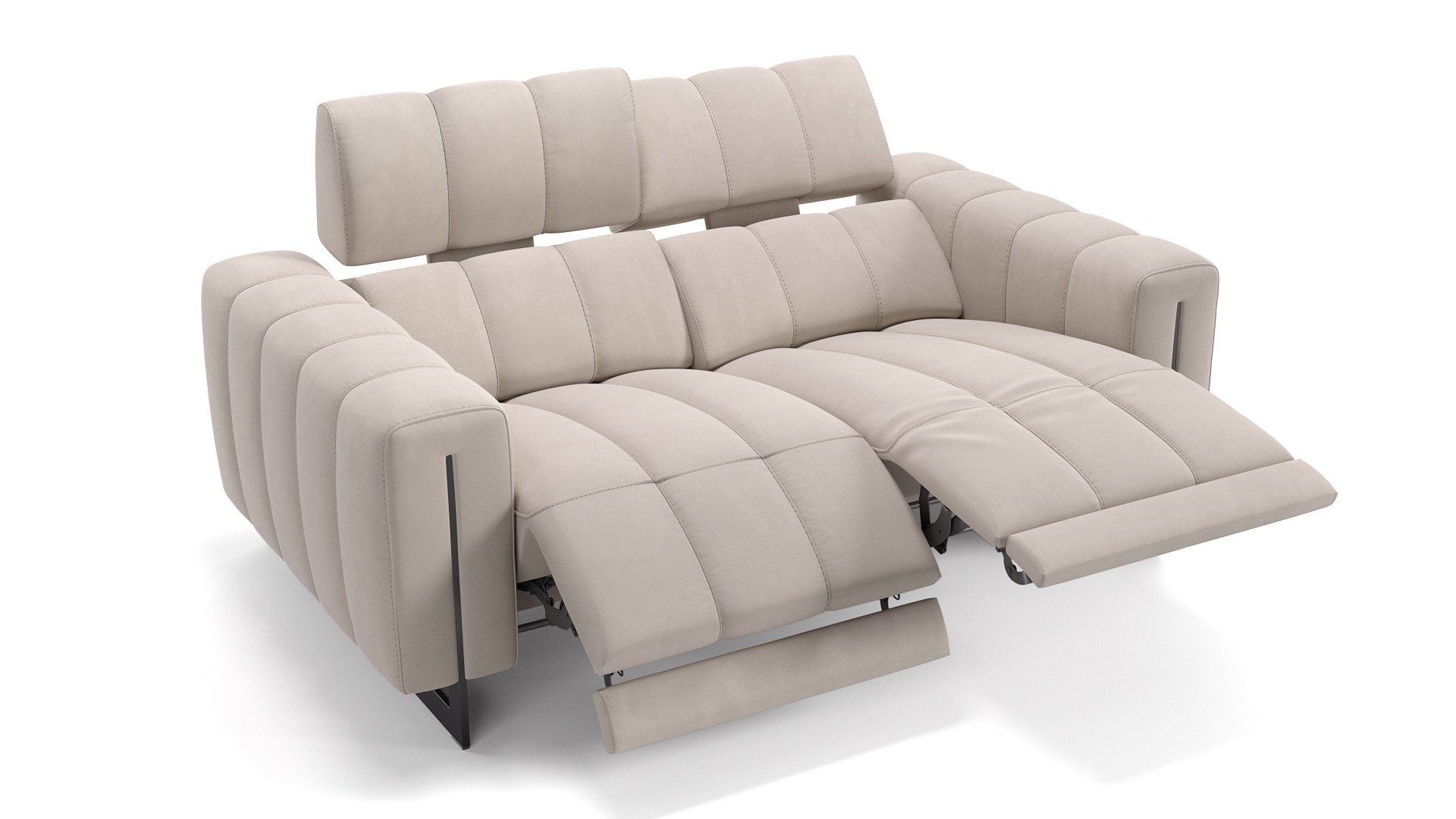 Sofanella 2-Sitzer Stoff VENETO, Relaxsofa, Designsofa, Designer Couch, Italienisches Sofa, 2er Sofa