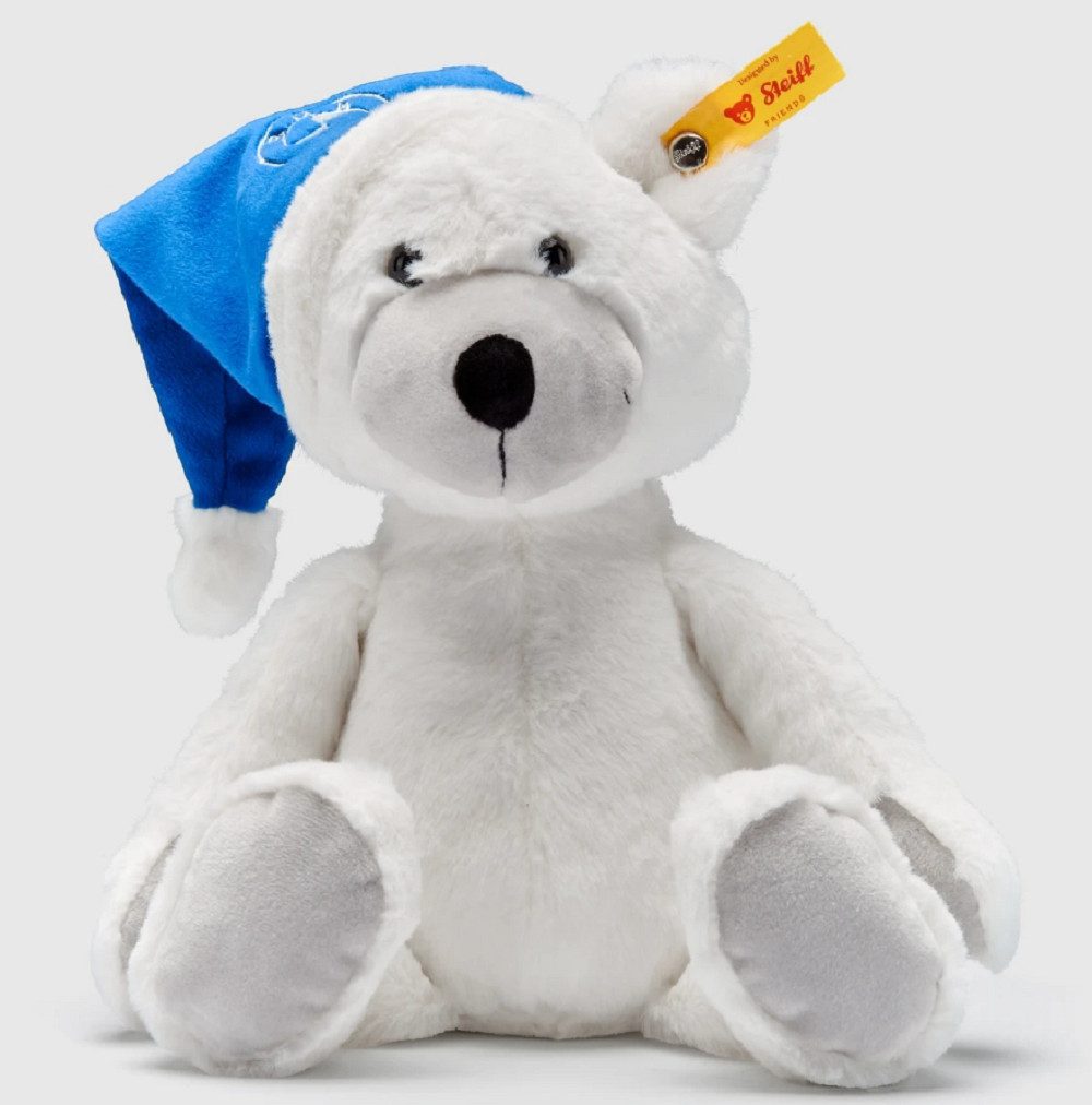 BMW Kuscheltier BMW Teddy Steiff mit Mütze Plüschtier Kuscheltier Weiss (1-St)