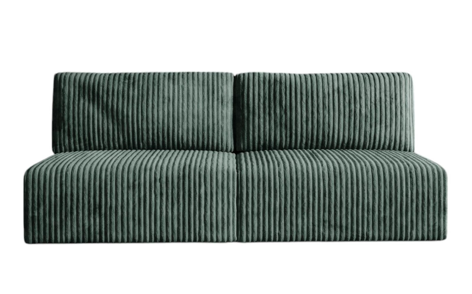 Compleo Schlafsofa klein, Cordsofa ohne Armlehnen, günstig online kaufen