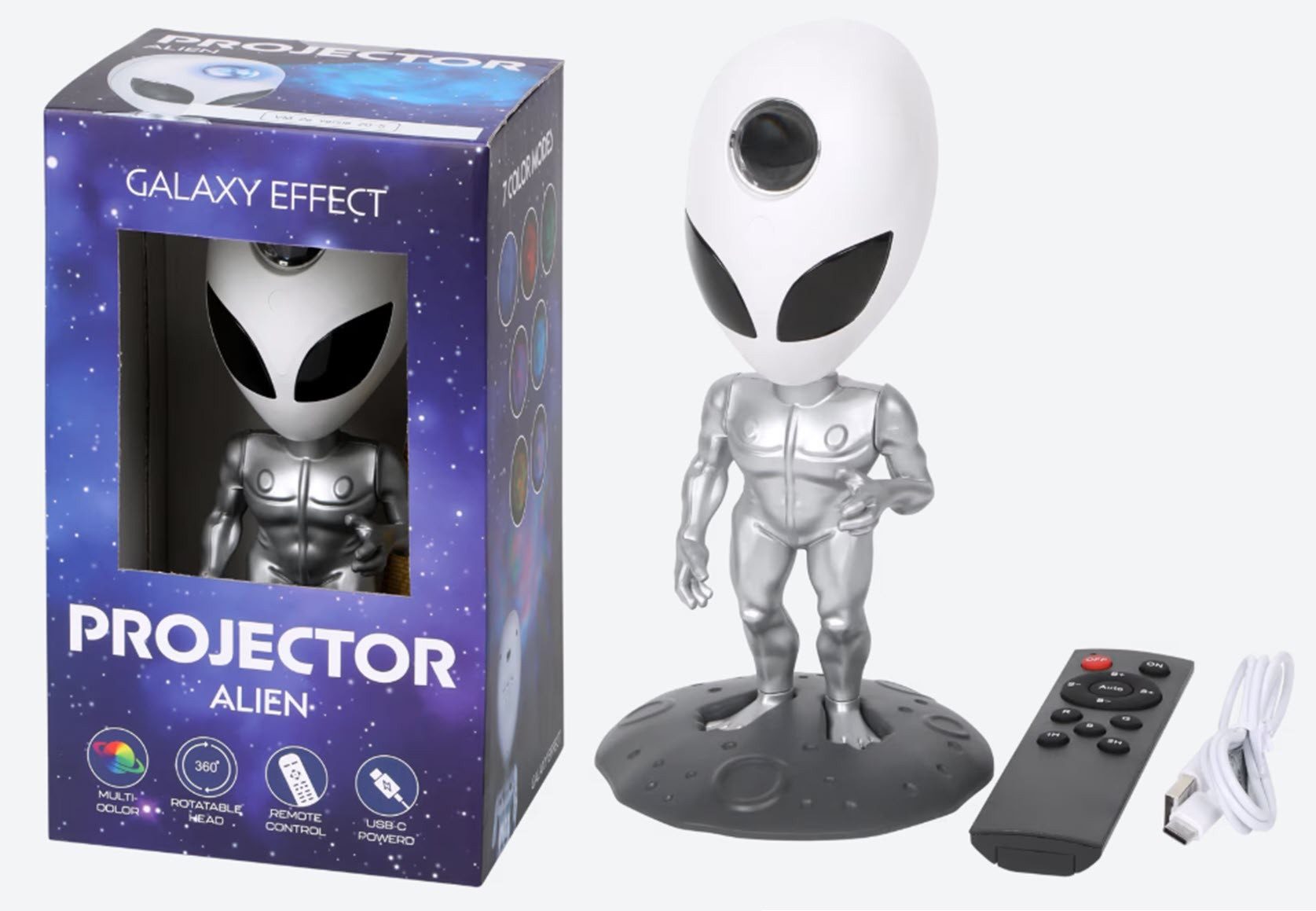 Spectrum Projektionslampe Projektor 22 cm Alien