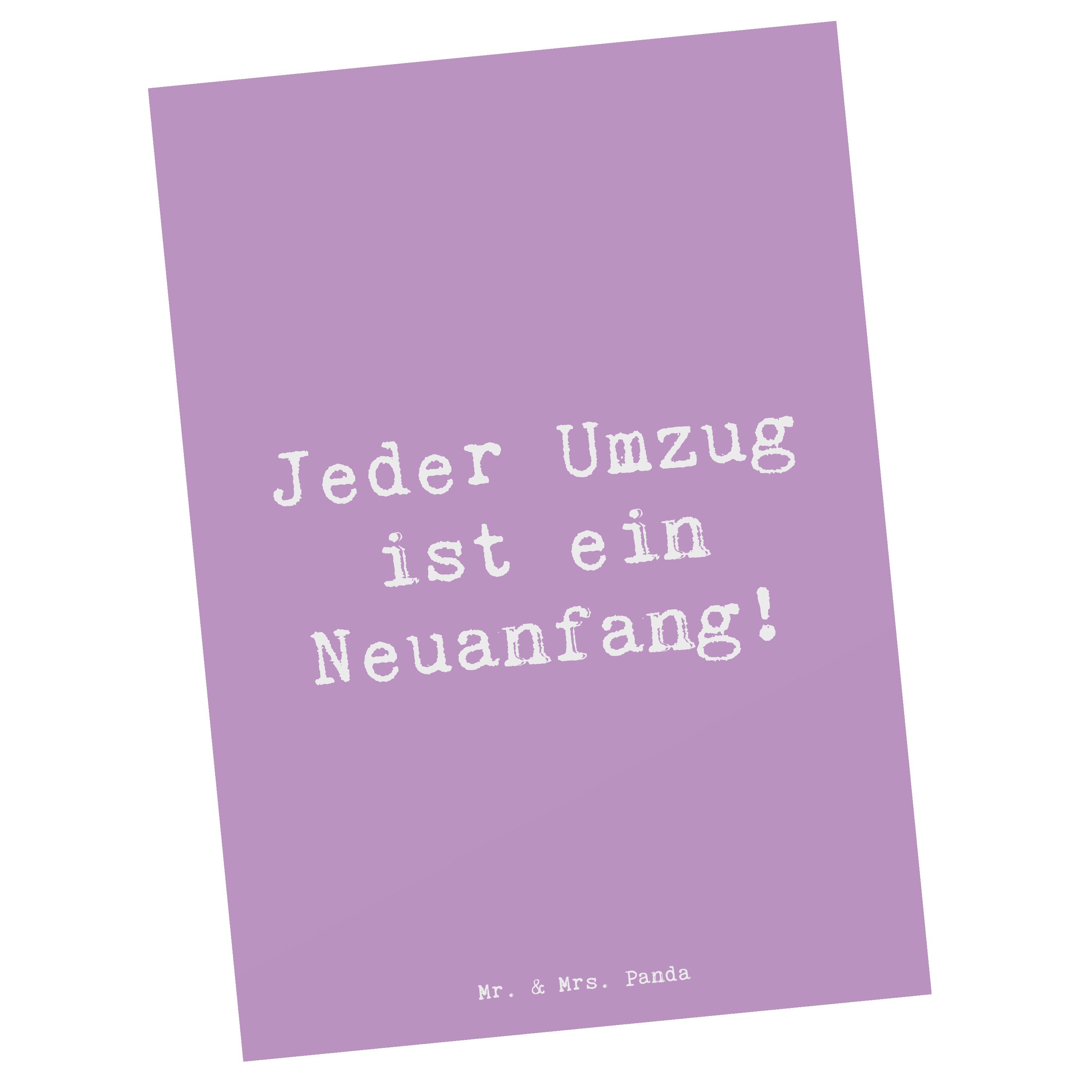 Postkarte Umzug Neuanfang - Lavendeltraum - Geschenk, Veränderung, Trost, posit