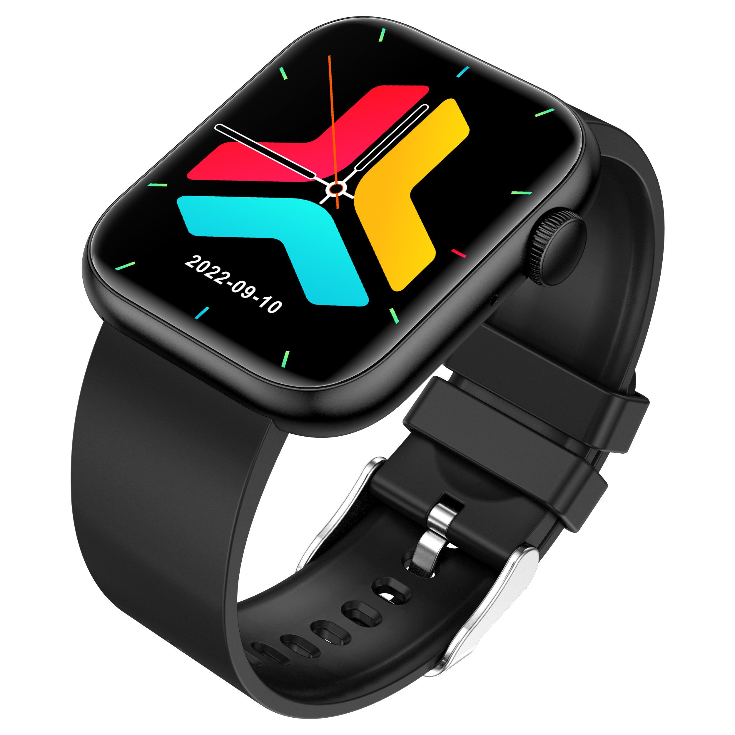 Mia&Coco Smartwatch (5 cm/1,96 Zoll) Taktische Outdoor Herren Damen, 100+Sportmodi, mit Sperrbildschirm, lange Akkulaufzeit, Wettervorhersage, Wecker