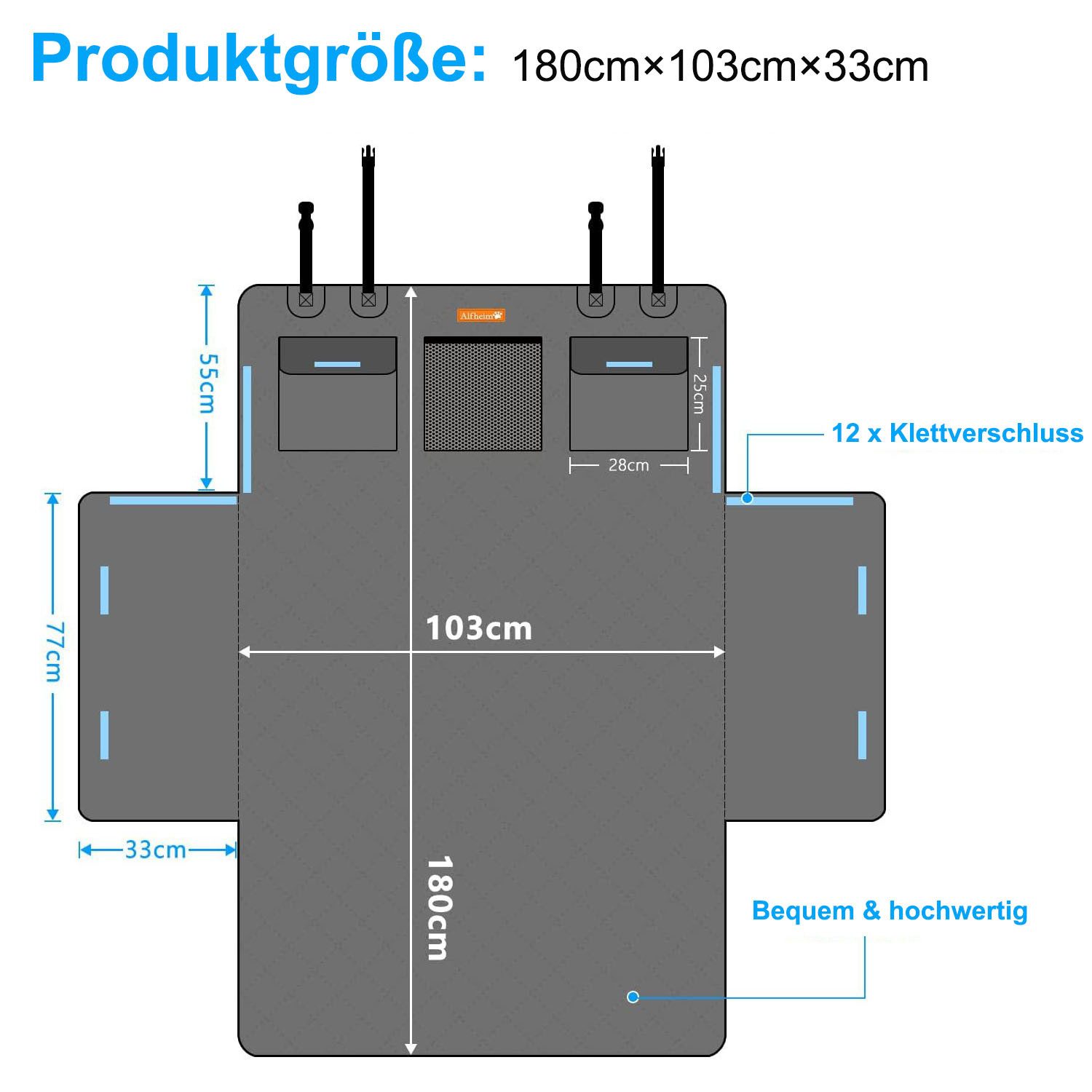 HEYHIPPO Hunde-Autositz Hundedecke Auto Rückbank,rutschfest und waschbar,un günstig online kaufen