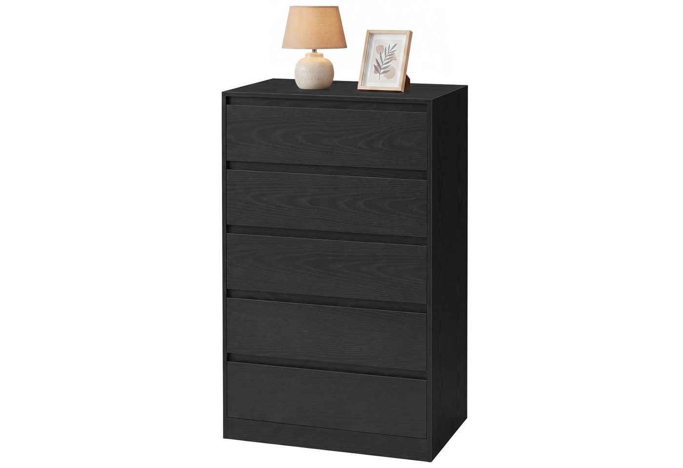 VASAGLE Kommode mit 3 / 4 / 5 Schubladen, Komodenschrank, Schubladenschrank, mit 5 Schubladen, Komodenschrank, Schubladenschrank
