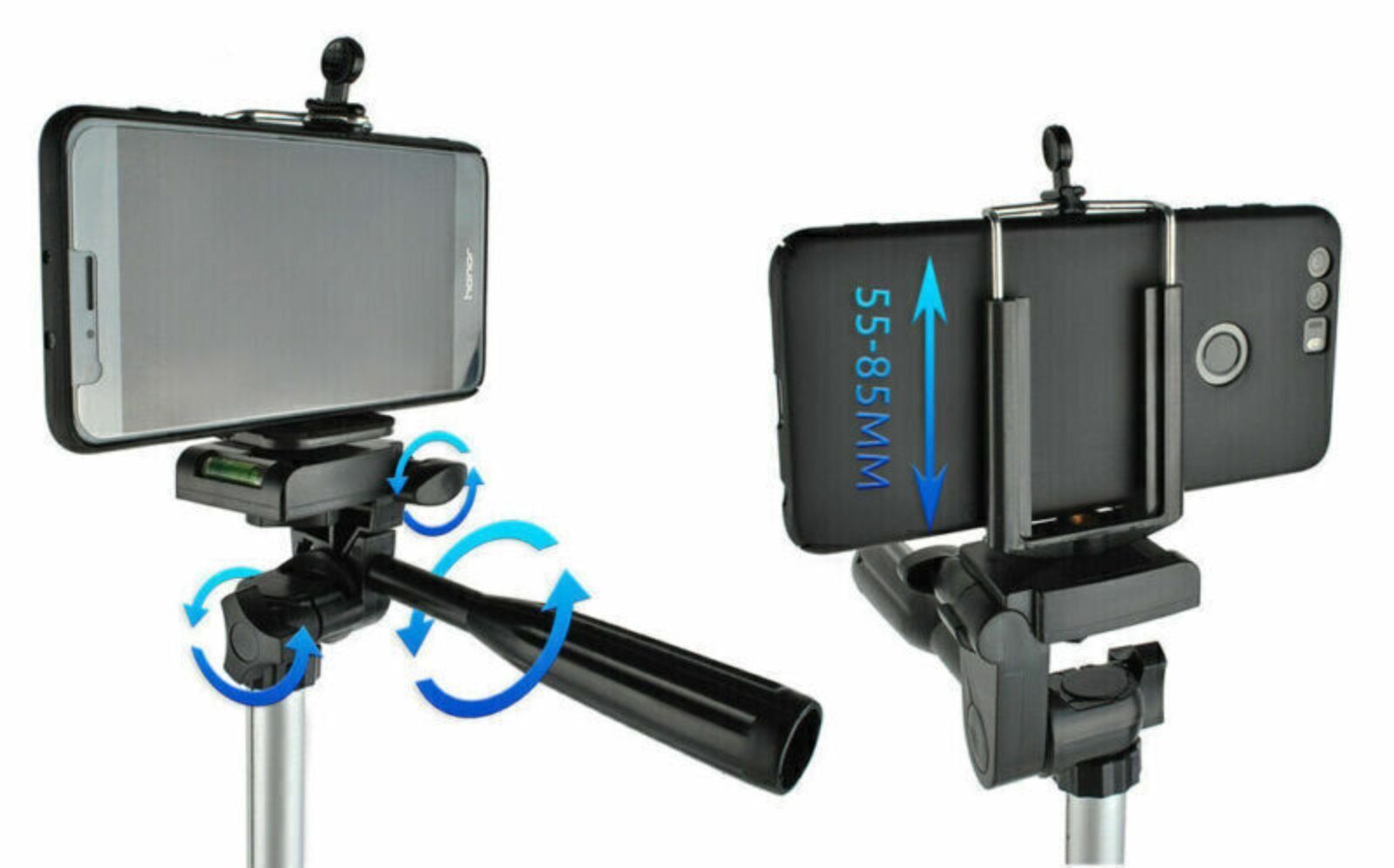 Smartphone Dreibein Bluetooth Flexibles Selfie FB Stativ Dreibeinstativ SECUMAX Handy Kamera