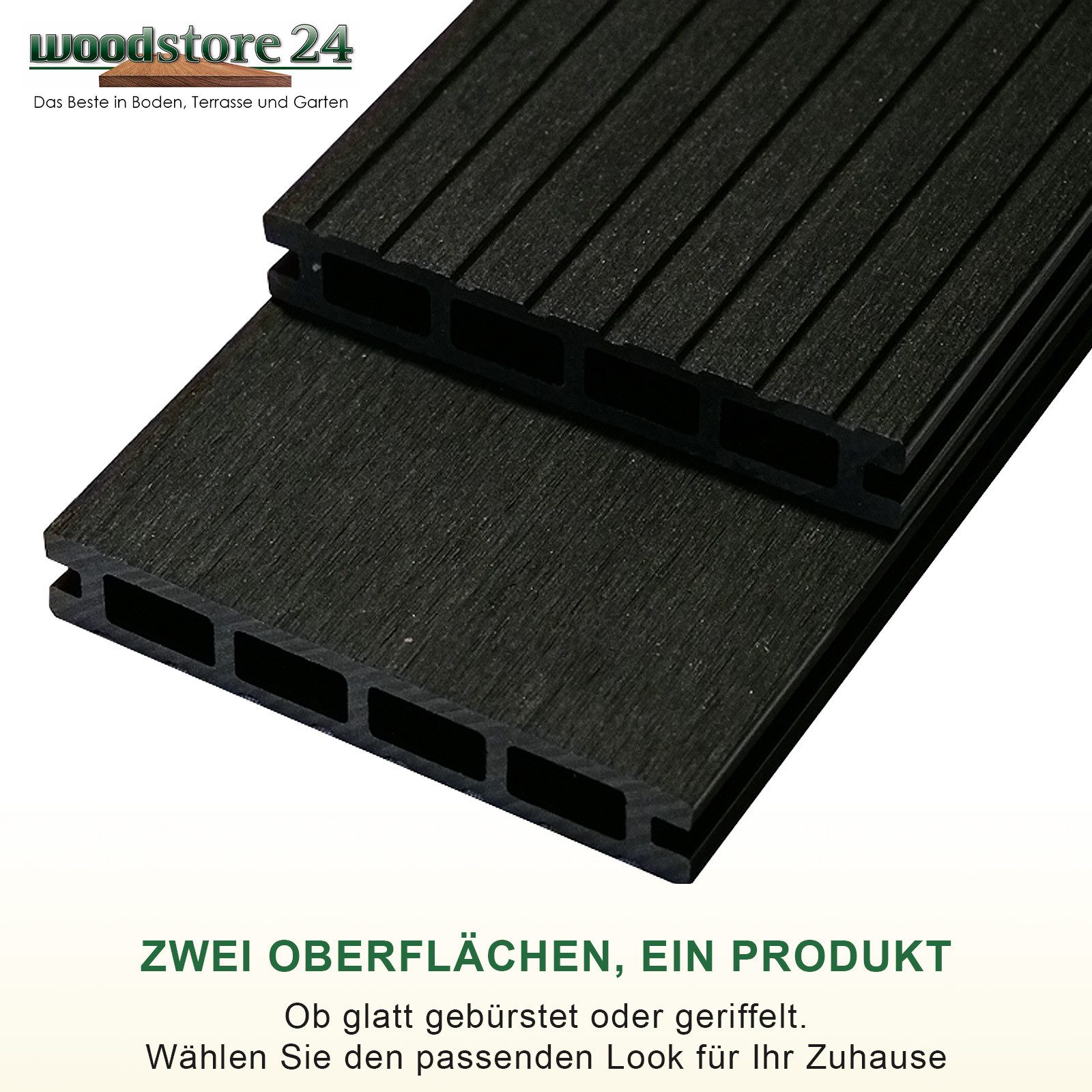 Woodstore24 Terrassendielen WoodoRhodos WPC Diele für Terrasse und Balkon m günstig online kaufen