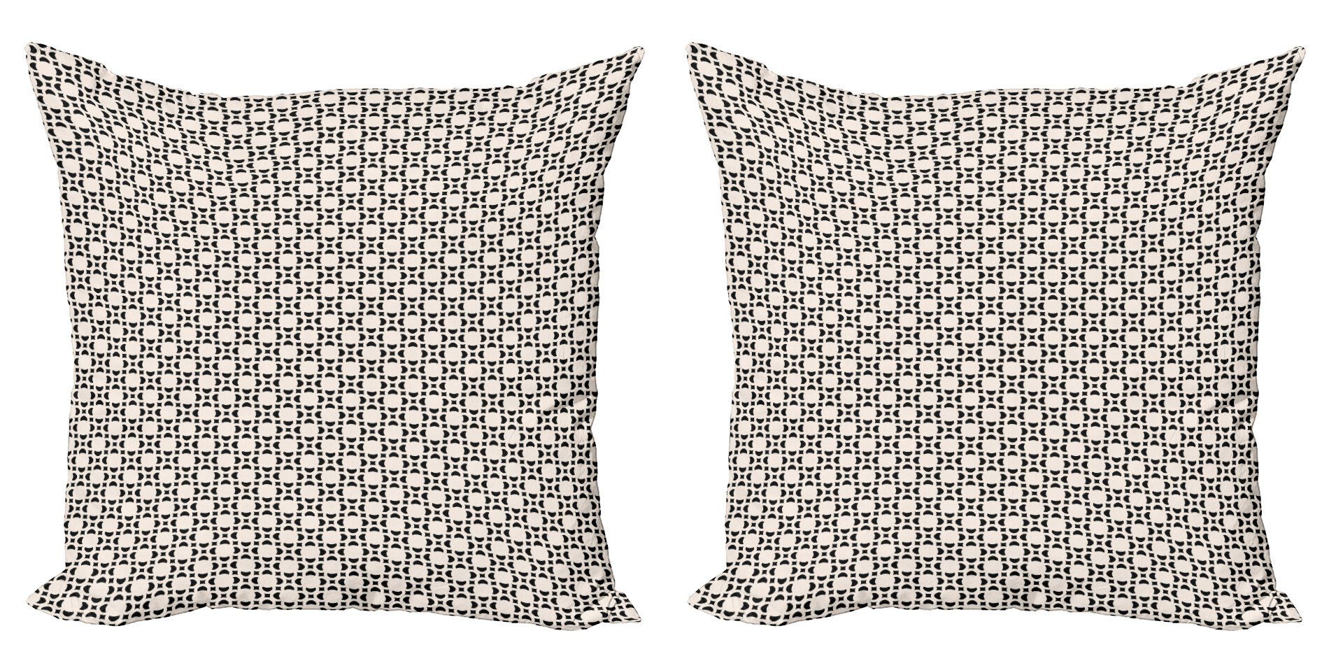 Kissenbezüge Modern Accent Doppelseitiger Digitaldruck, Abakuhaus (2 Stück), Blumen Moderner abstrakter Minimal Grid