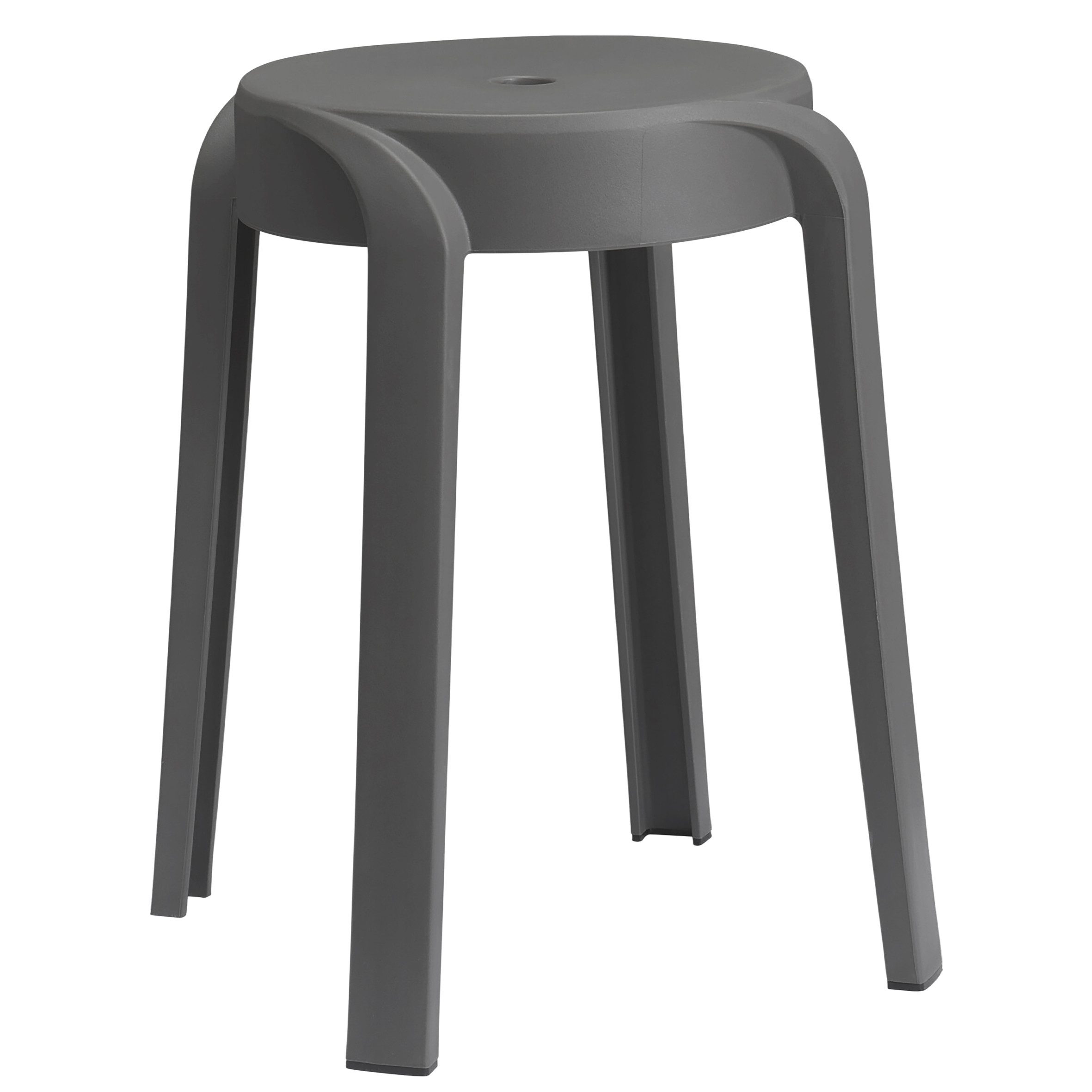 Spetebo Hocker Kunststoff Sitzhocker 46 x 30 cm (stapelbar, 1 St., bis 120 kg), Mehrzweck Hocker im modernen Design