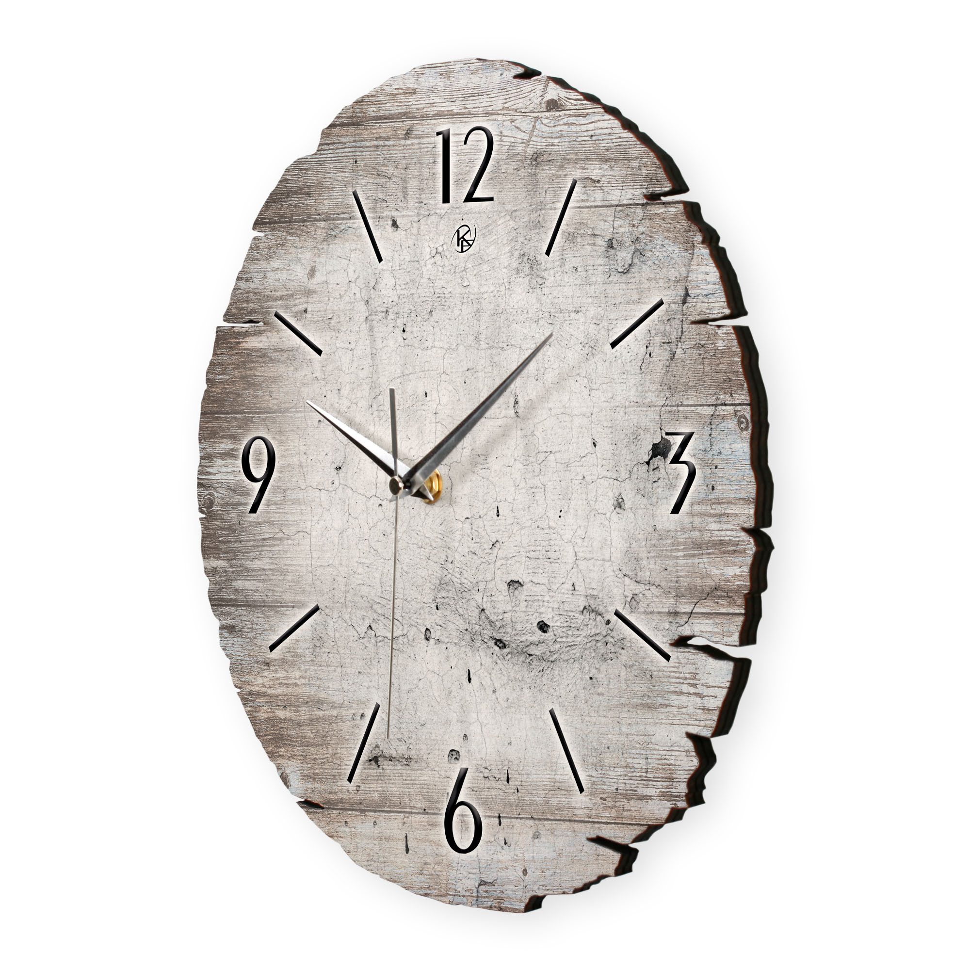 Kreative Feder Wanduhr Wanduhr "White Paint" günstig online kaufen