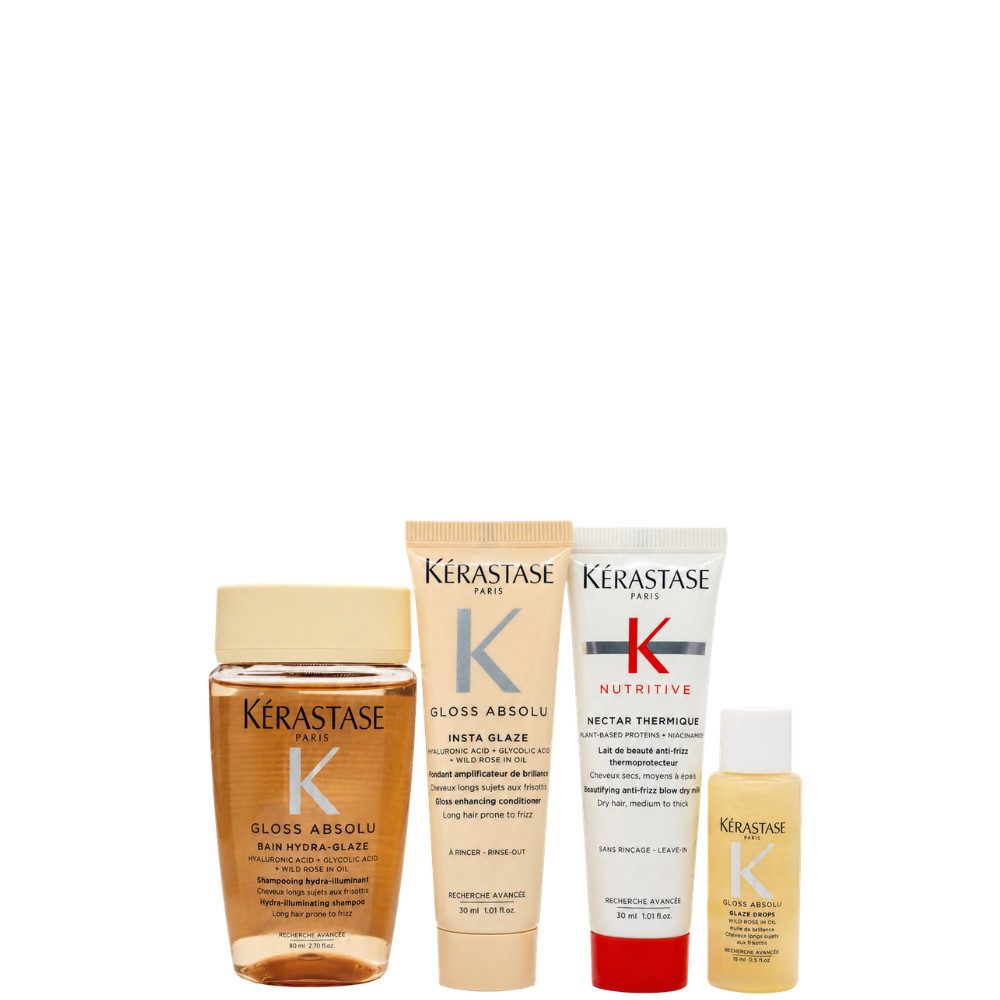 Kérastase Haarpflege-Set Anti-Frizz Discovery Set, 4-tlg., Für spiegelnden Glanz & geschmeidiges Haar