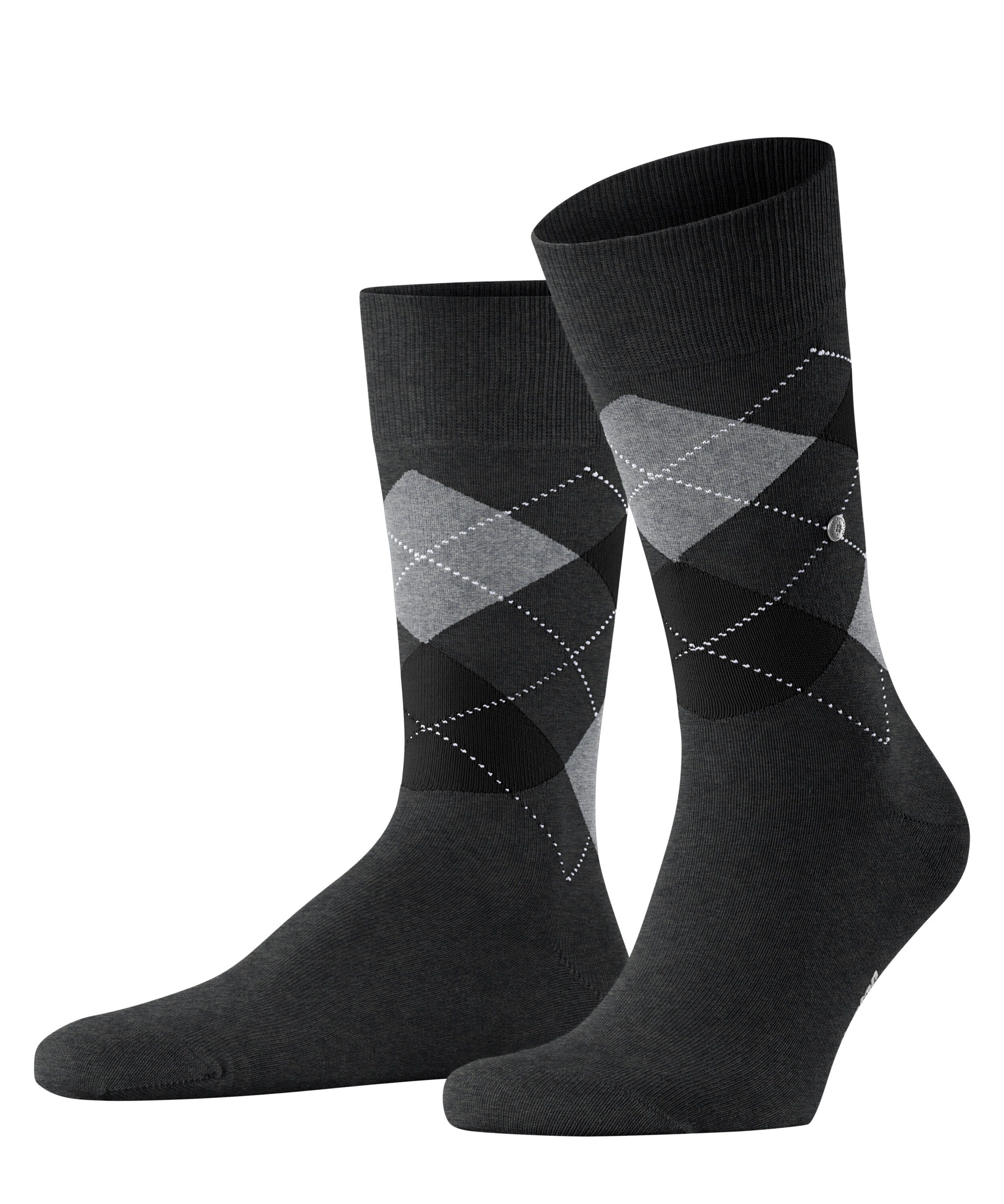 Burlington Socken Dunkelblau mit Argyle-Muster günstig online kaufen
