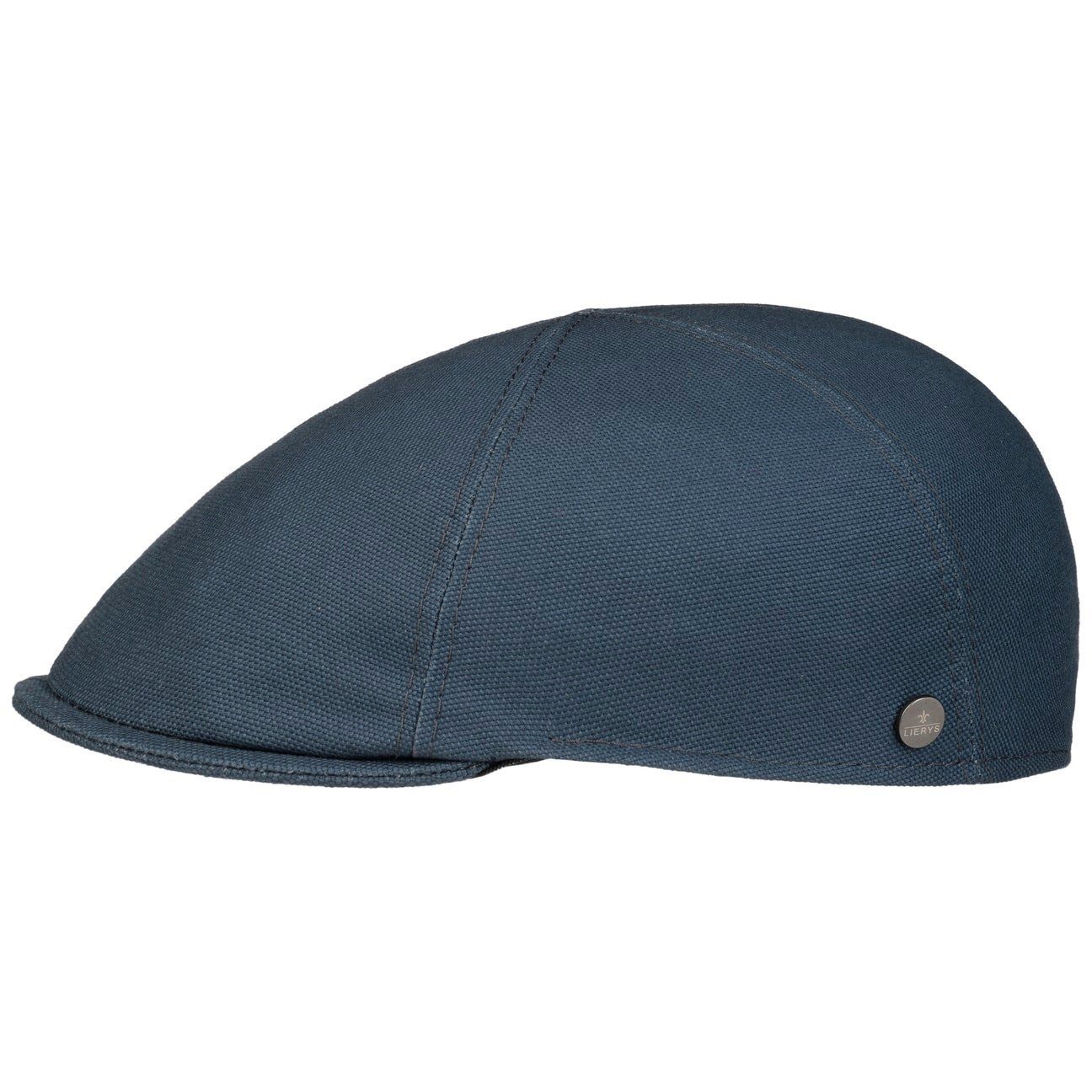 Lierys Flat Cap (1-St) Schirmmütze mit Schirm, Made in Italy blau