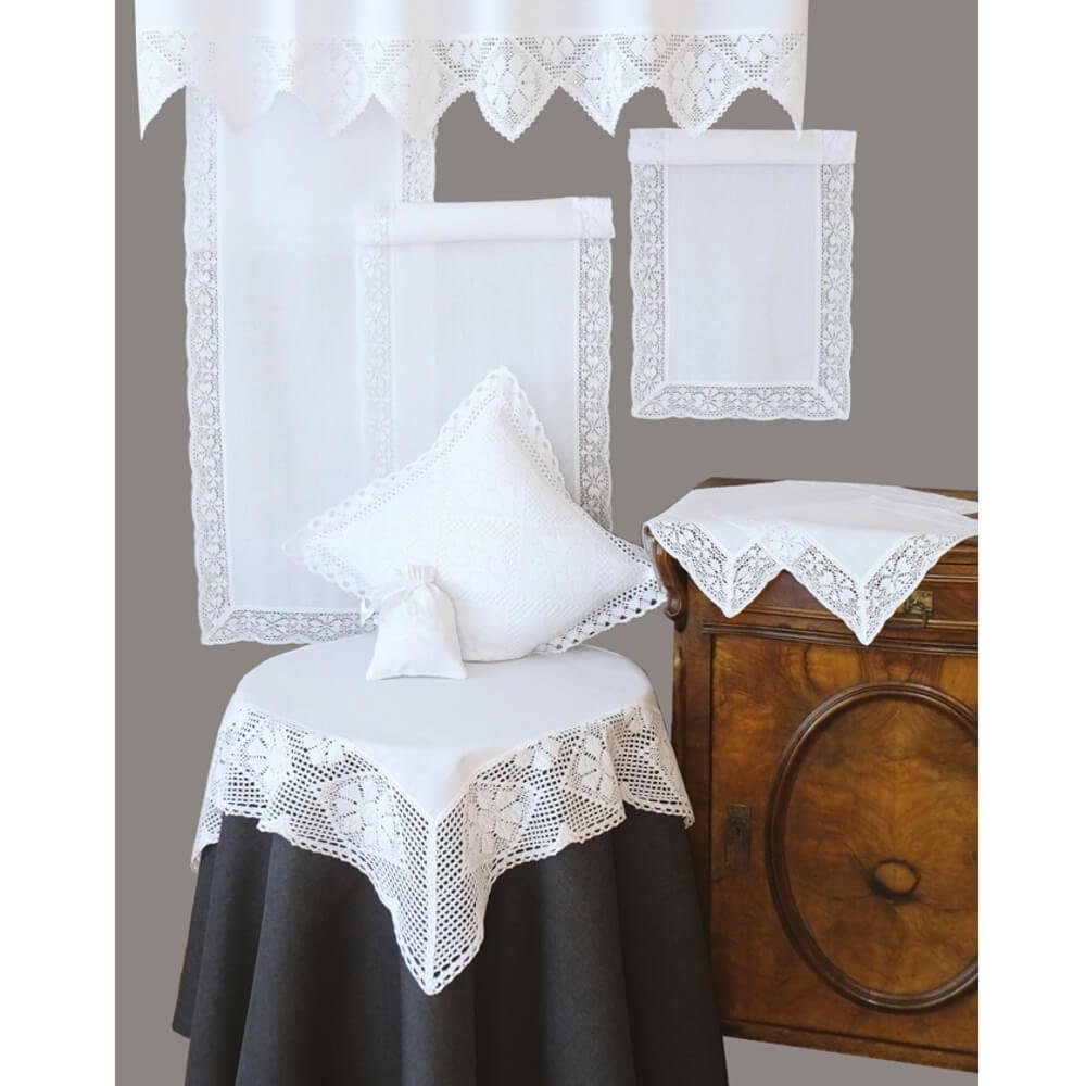 matches21 HOME & HOBBY Tischdecke Tischdecke JANA feine Häkelkante Landhaus günstig online kaufen