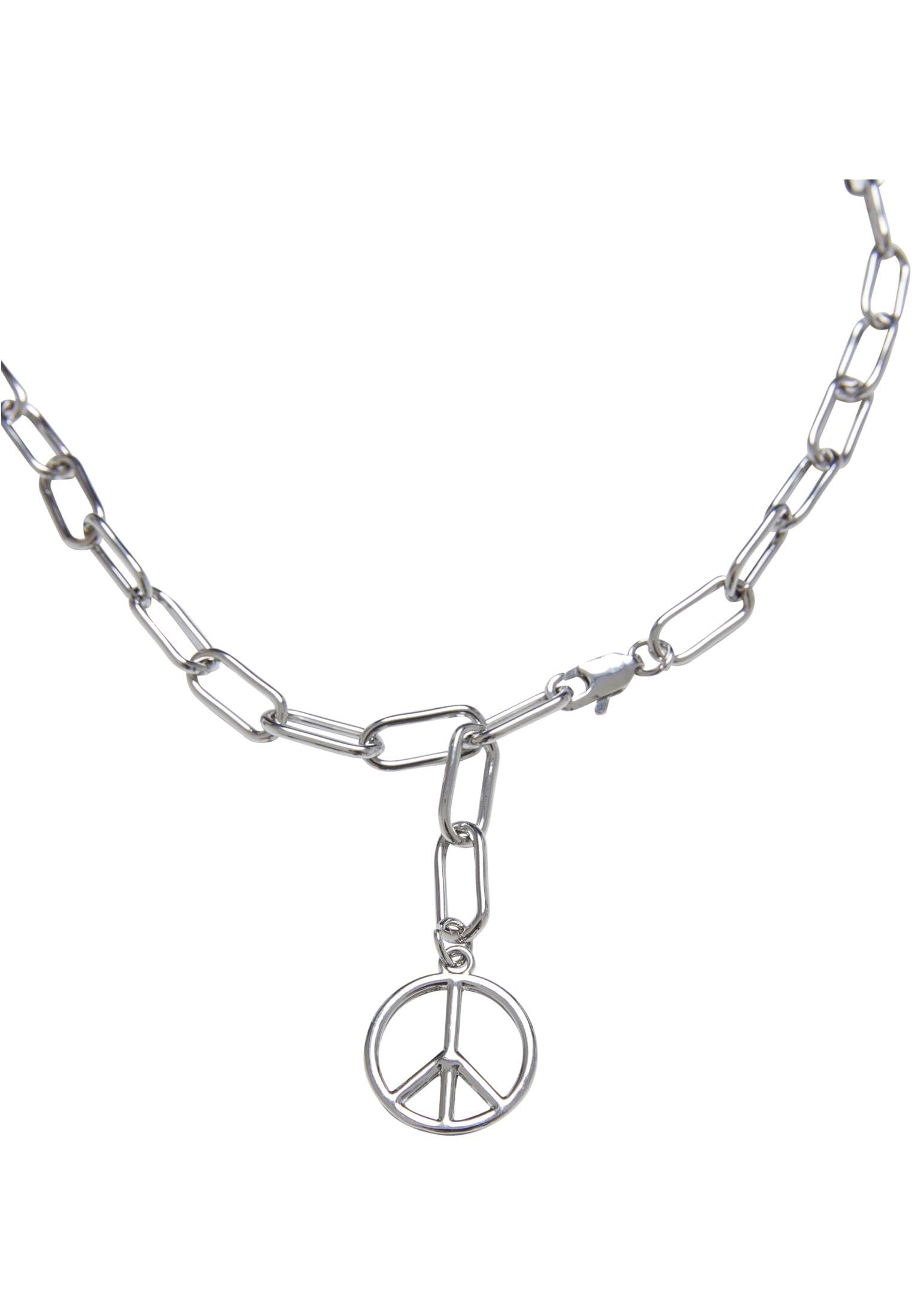 Edelstahlkette Pendant Chain Peace Y Necklace Accessoires CLASSICS URBAN