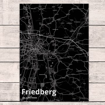 Mr. & Mrs. Panda Postkarte Friedberg - Geschenk, Geschenkkarte, Stadt, Dorf, Ort, Städte, Einlad