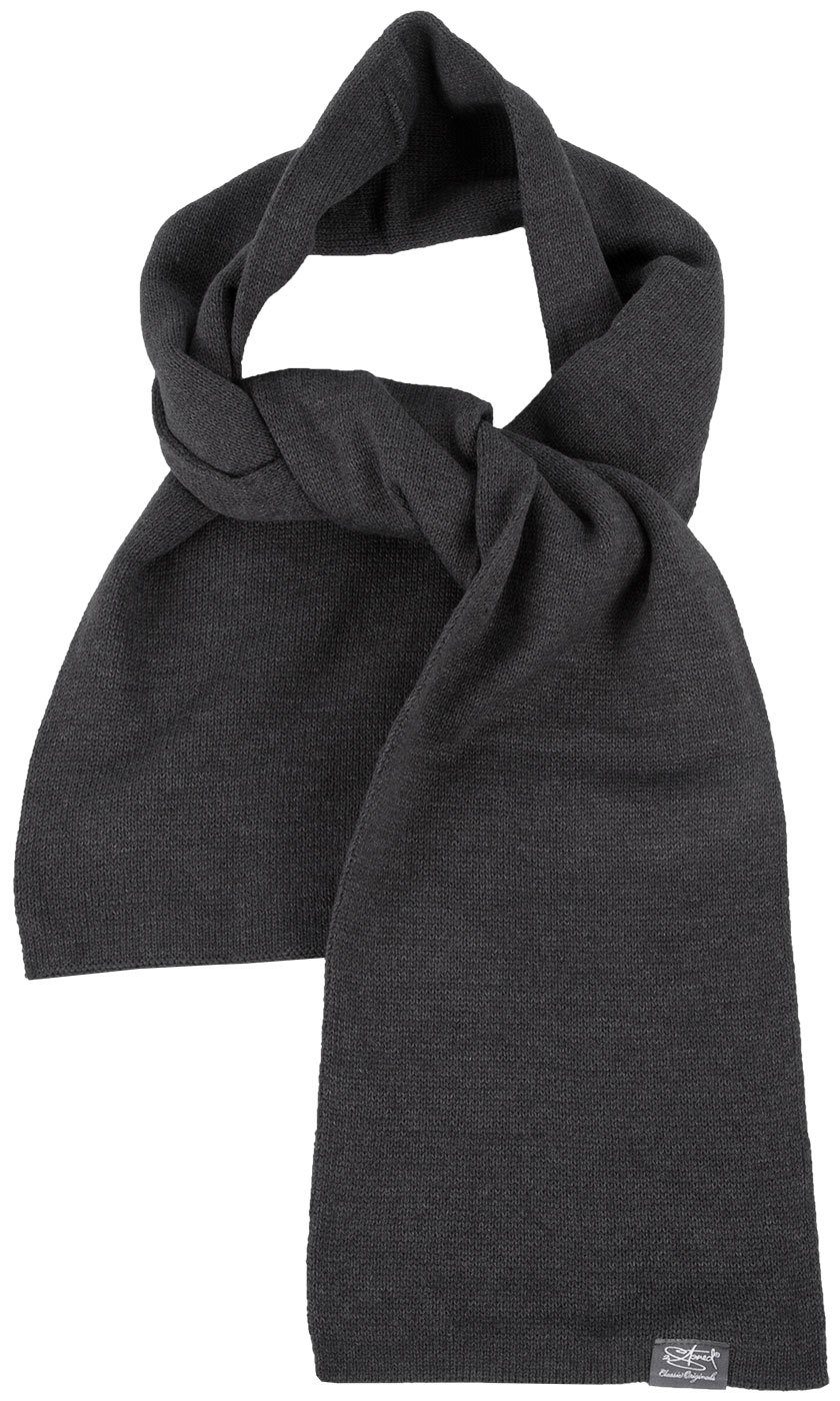 2Stoned Schal Classic Scarf für Herren und Jungen 165 cm lang und 20 cm breit, aus Baumwolle und Polyacryl