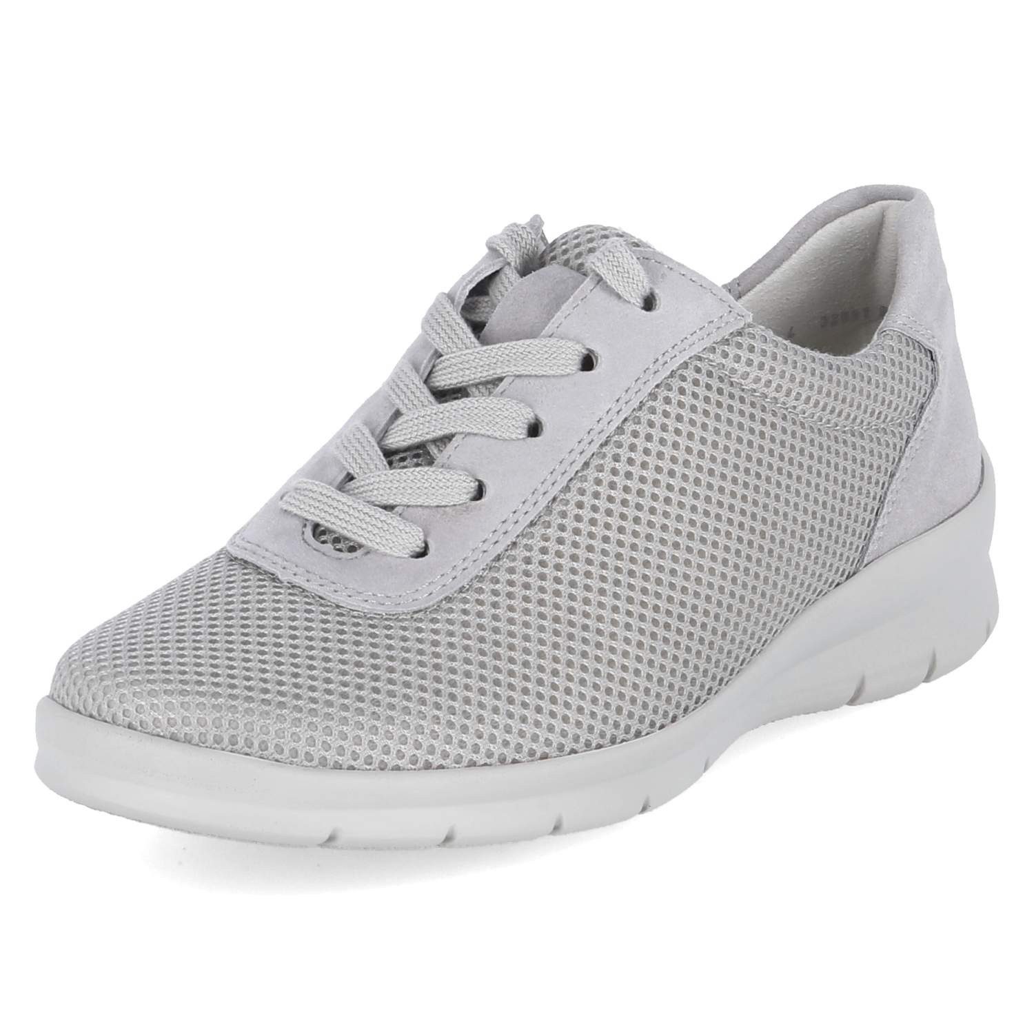 Semler Semler X2055450/015 SP Damen Leder & Textil grey Schnürschuh
