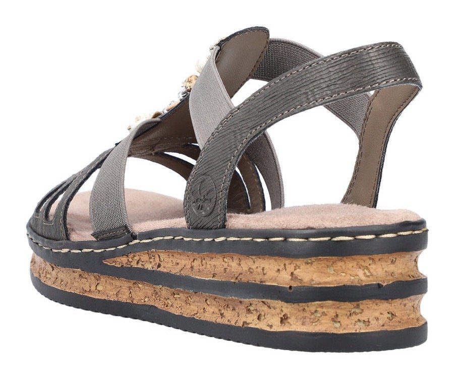 Rieker Riemchensandale, Sommerschuh, Sandalette, Keilabsatz, mit günstig online kaufen