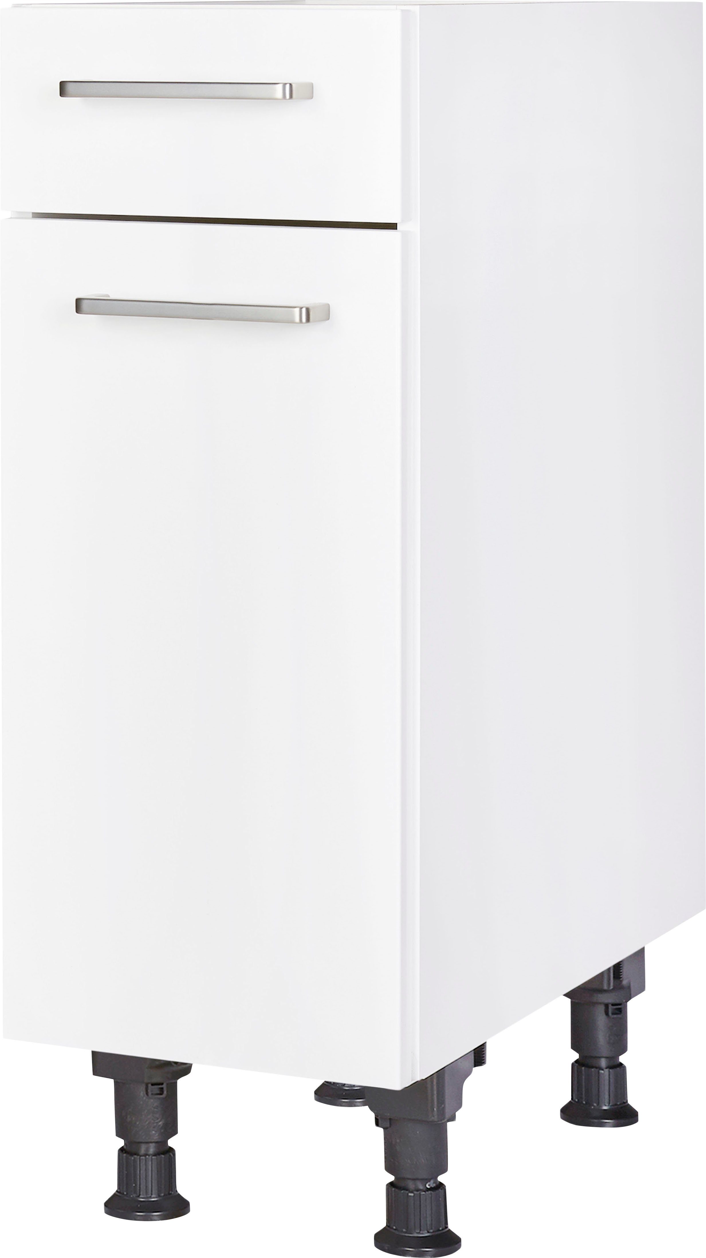 nobilia® Unterschrank "Touch", Ausrichtung wählbar, vormontiert, in den Breiten 30, 45 und 60 cm Breite, mit höhenverstellbaren Sockelfüßen, vormontiert
