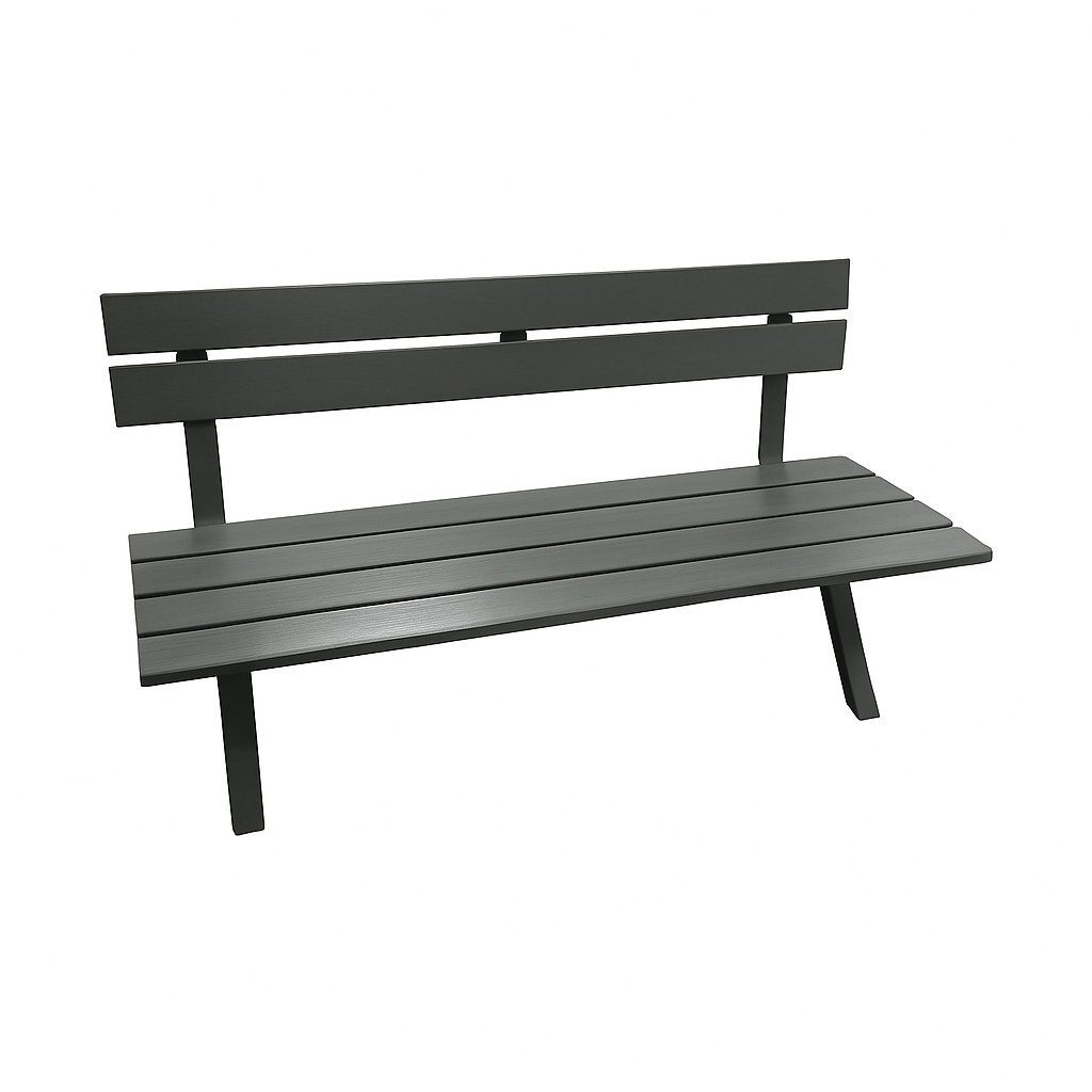 Greemotion Gartenbank [Genua] Balkonbank Stahl 116x56x80 cm