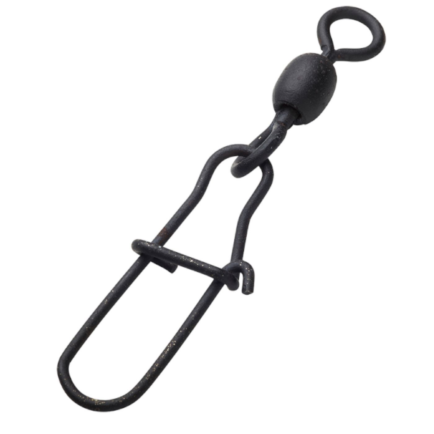 Schnurverbinder Madcat Stainless Crane Swivels With Snap - 5 Wirbel zum Wallerangeln