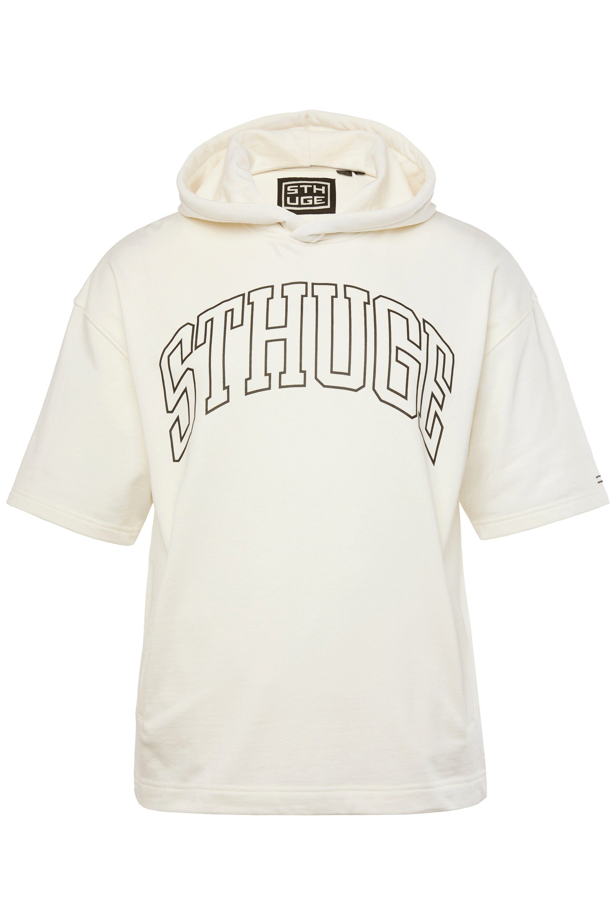 STHUGE Sweatshirt Hoodie Halbarm Brustprint – Bild 2 von 3
