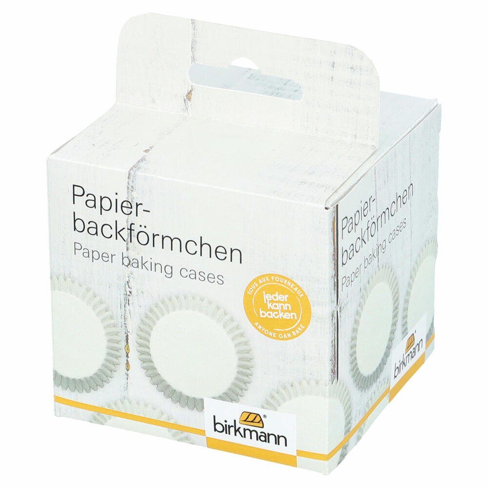 Birkmann Muffinform Papierbackförmchen Weiß Ø 7 cm