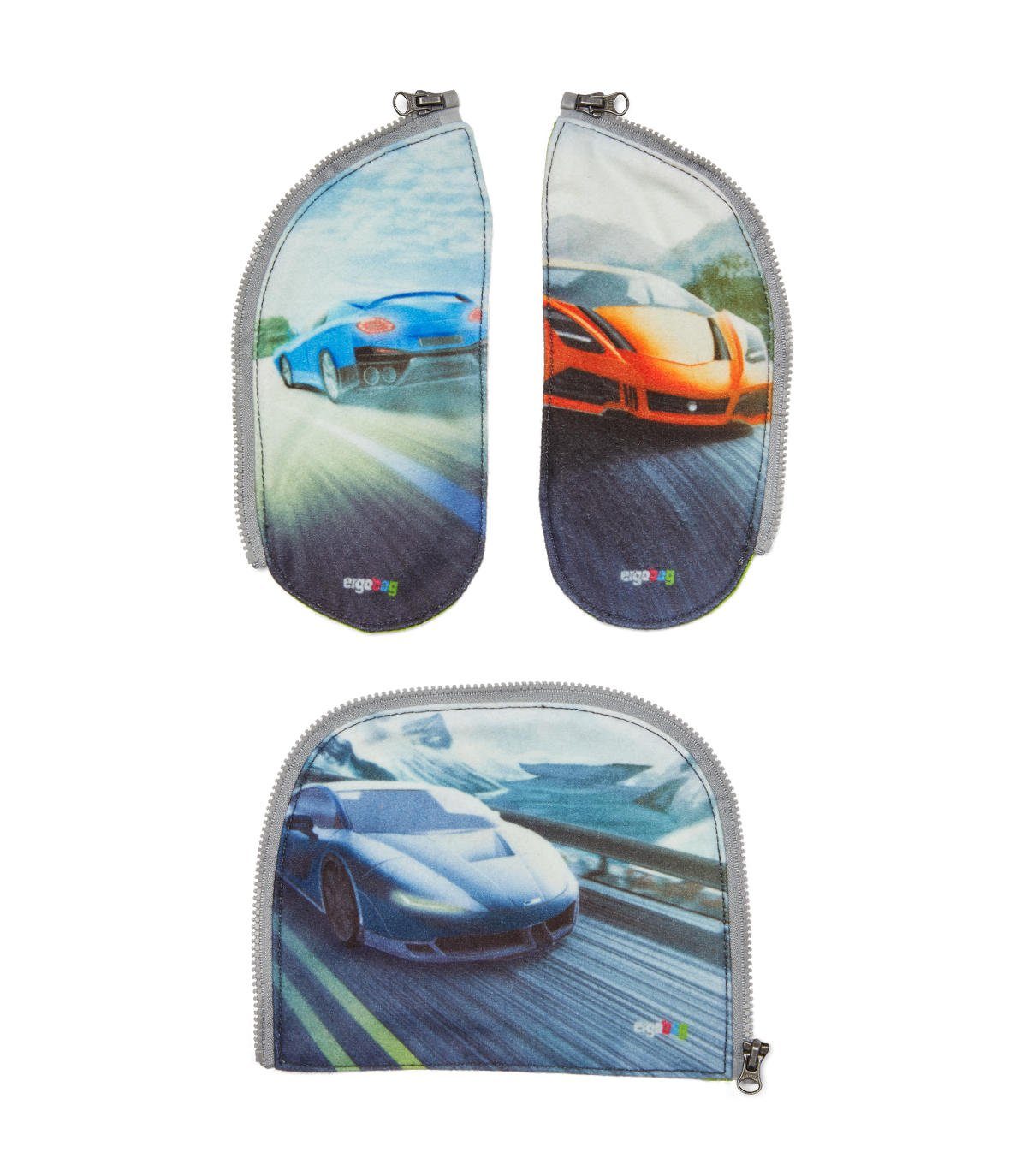 ergobag Schulranzen Zippies (Set, 3-tlg., 3-tlg), Nylex-Material zum Befestigen der Kletties