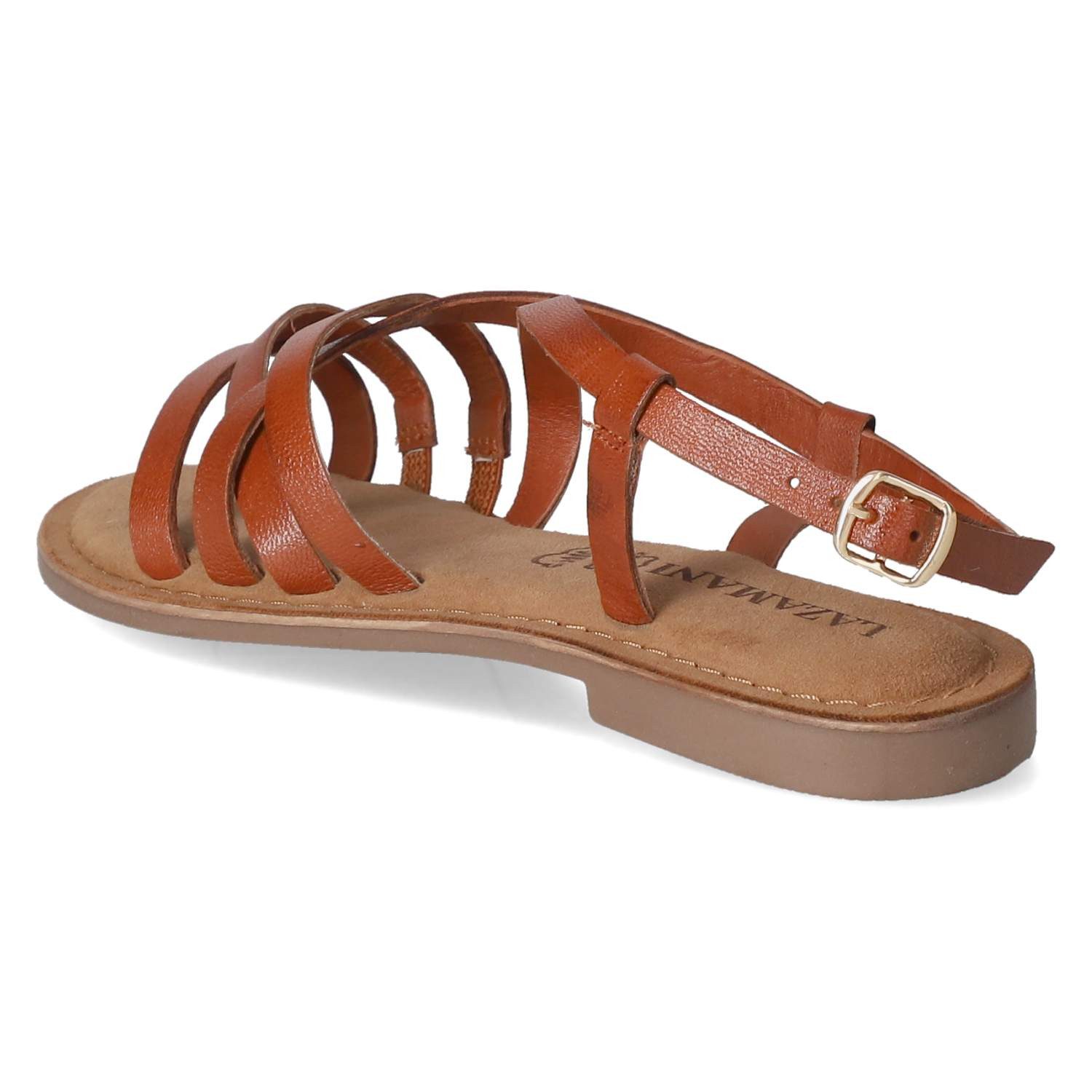 Lazamani LAZAMANI LA75914 TAN Damen Glattleder brown Sandalette